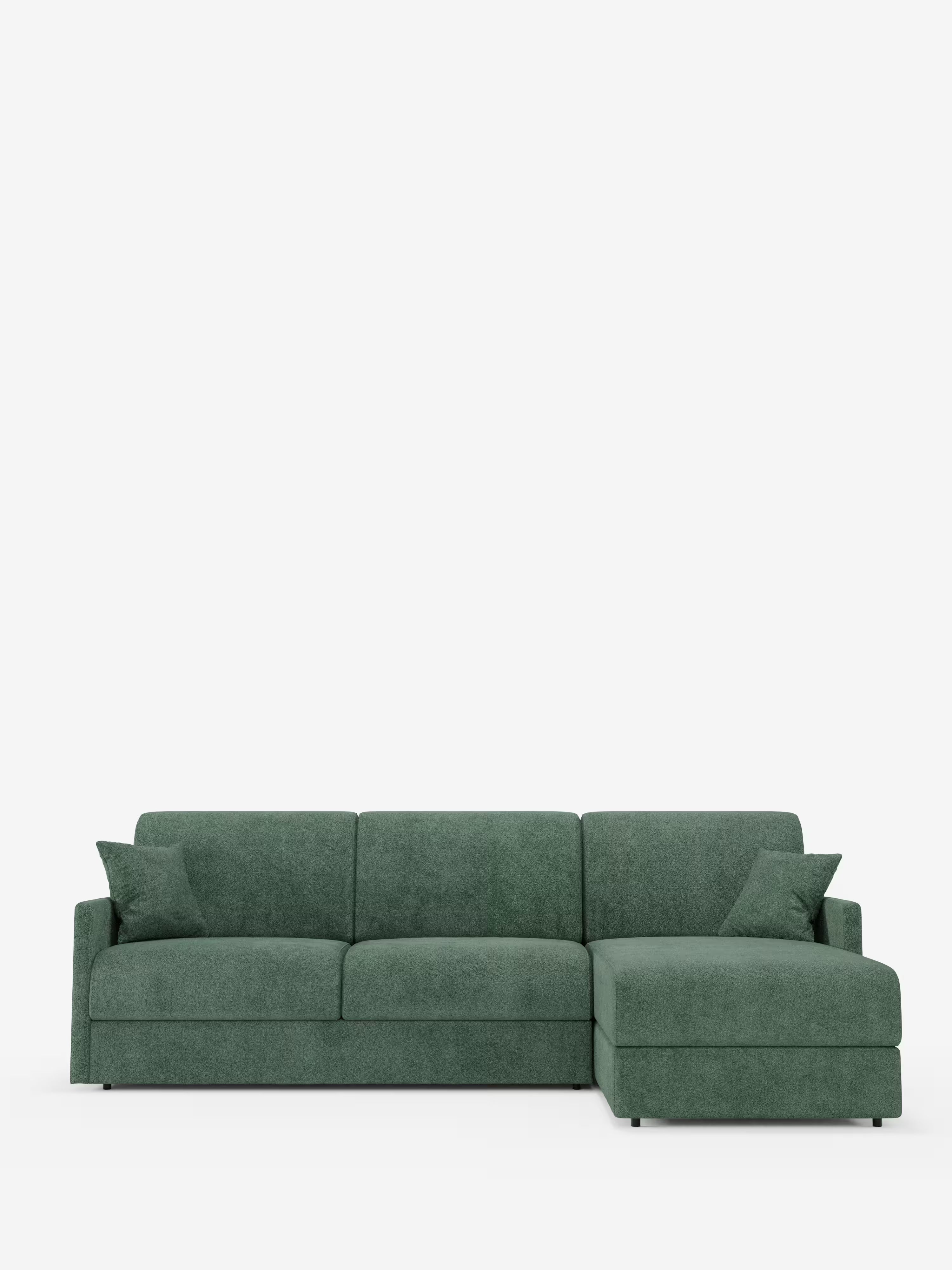 Tommy Divano Letto con penisola contenitore - design minimal e sfoderabile in tessuto smacchiabile simil cotone T33