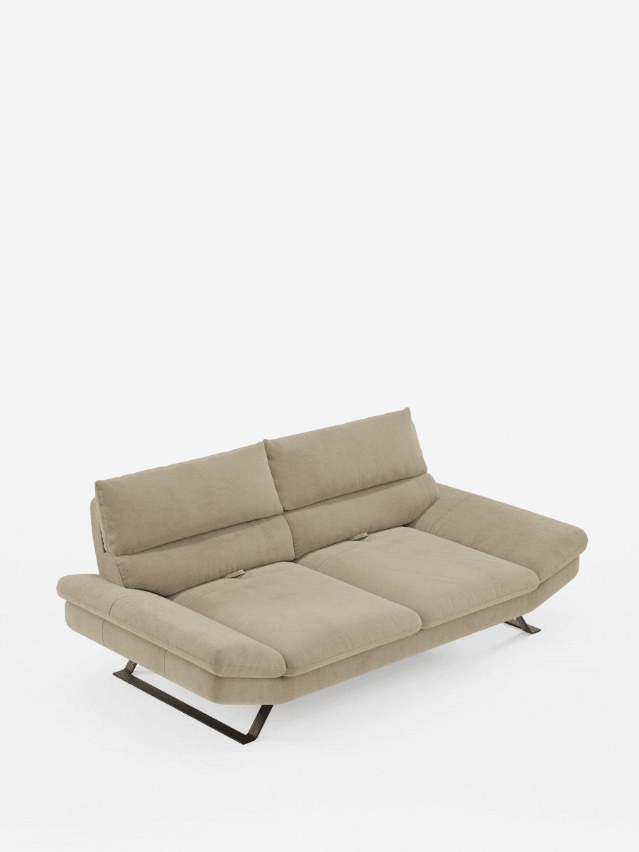 Eclipse Canapé au design moderne 2 et 3 places avec dossiers coulissants - pieds hauts en élégante microfibre détachable T11