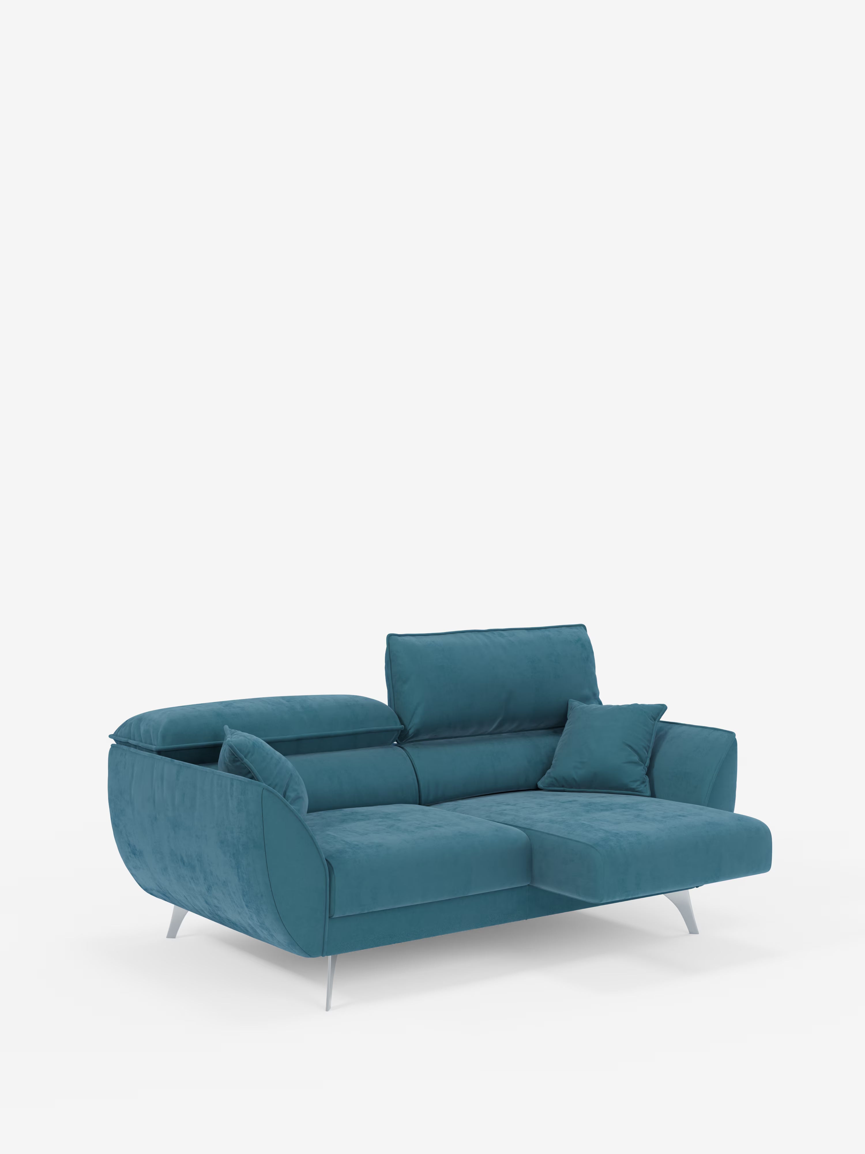 Michelangelo Canapé 2 et 3 places avec assises coulissantes et têtières réglables en tissu détachable T30