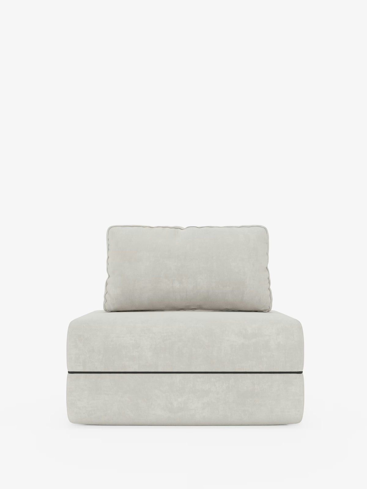 Rift fauteuil-lit avec matelas haut de 24 cm et mousse à mémoire de forme - dossier mobile et tissu antitache T31