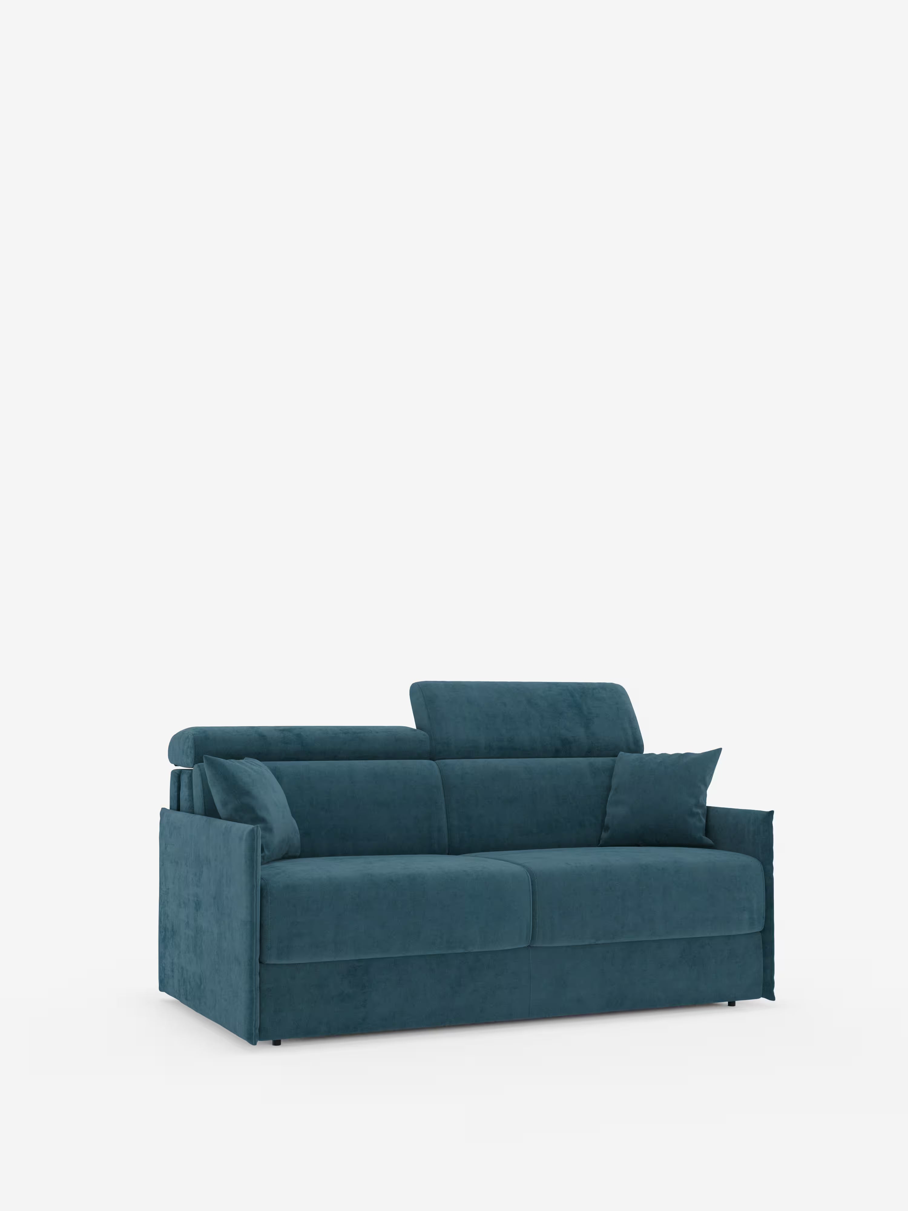 Miryam Canapé convertible avec têtières inclinables et confort maximal - design compact en tissu doux détachable T31