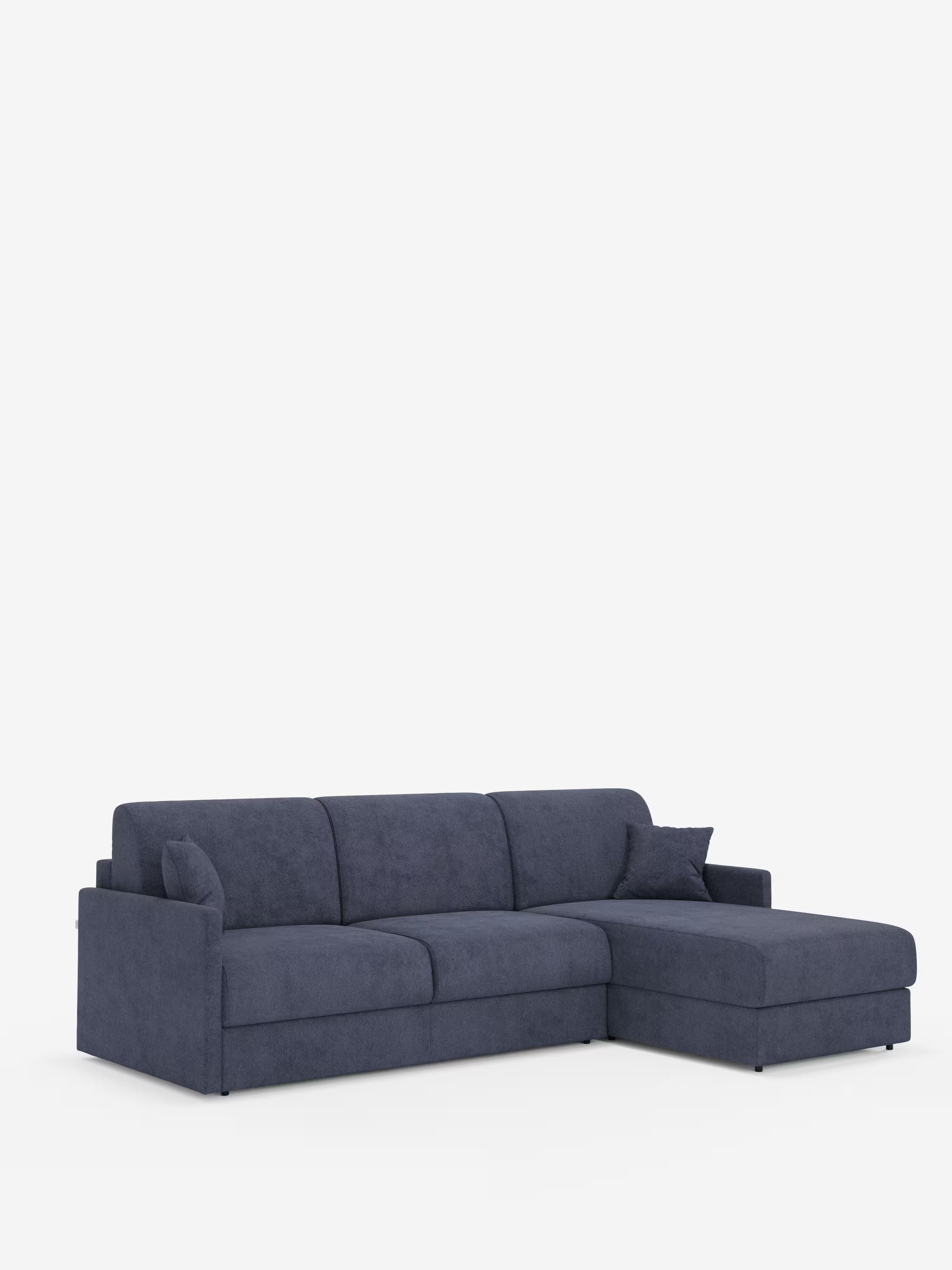 Tommy Divano Letto con penisola contenitore - design minimal e sfoderabile in tessuto smacchiabile simil cotone T33