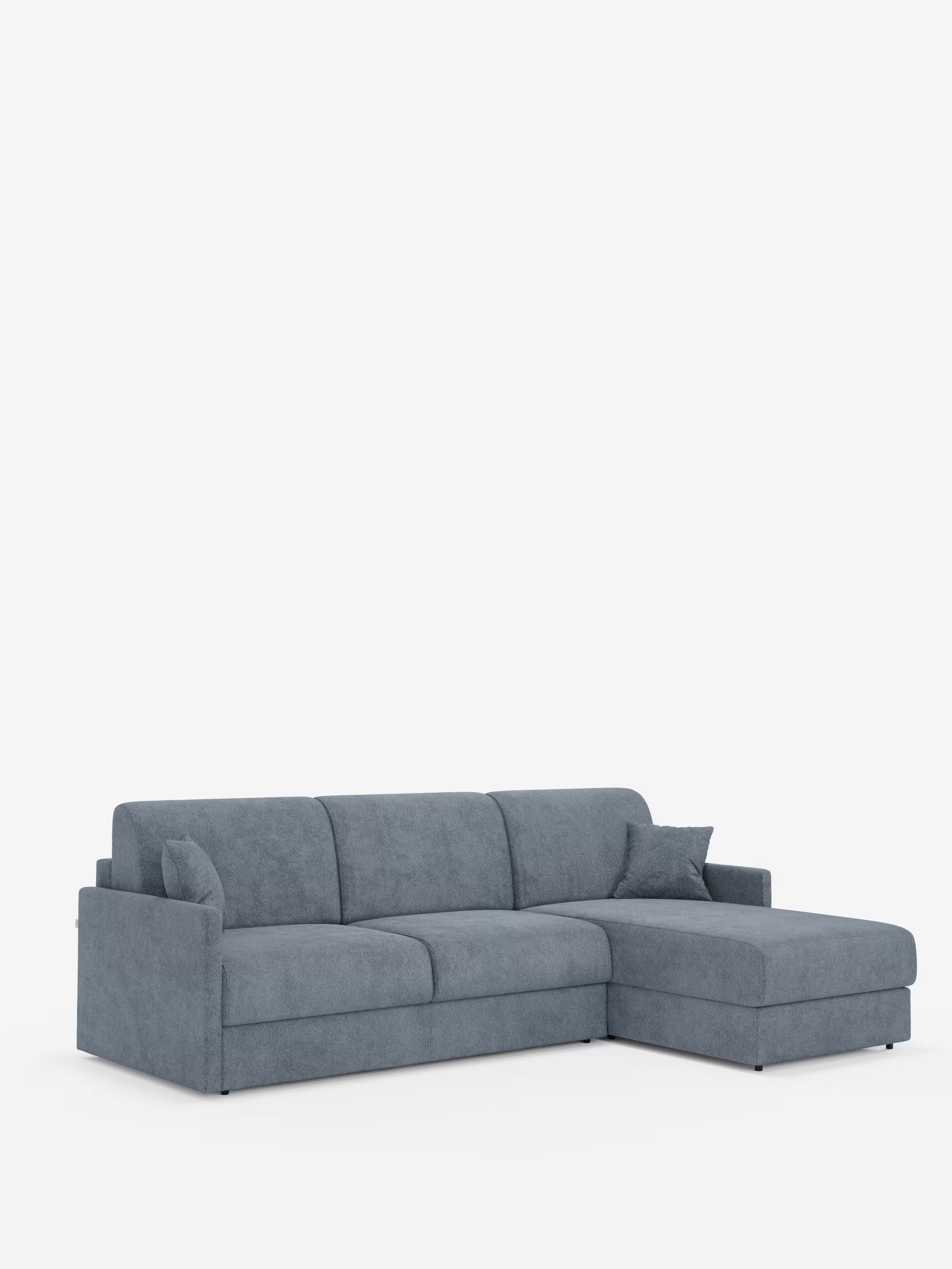 Tommy Divano Letto con penisola contenitore - design minimal e sfoderabile in tessuto smacchiabile simil cotone T33