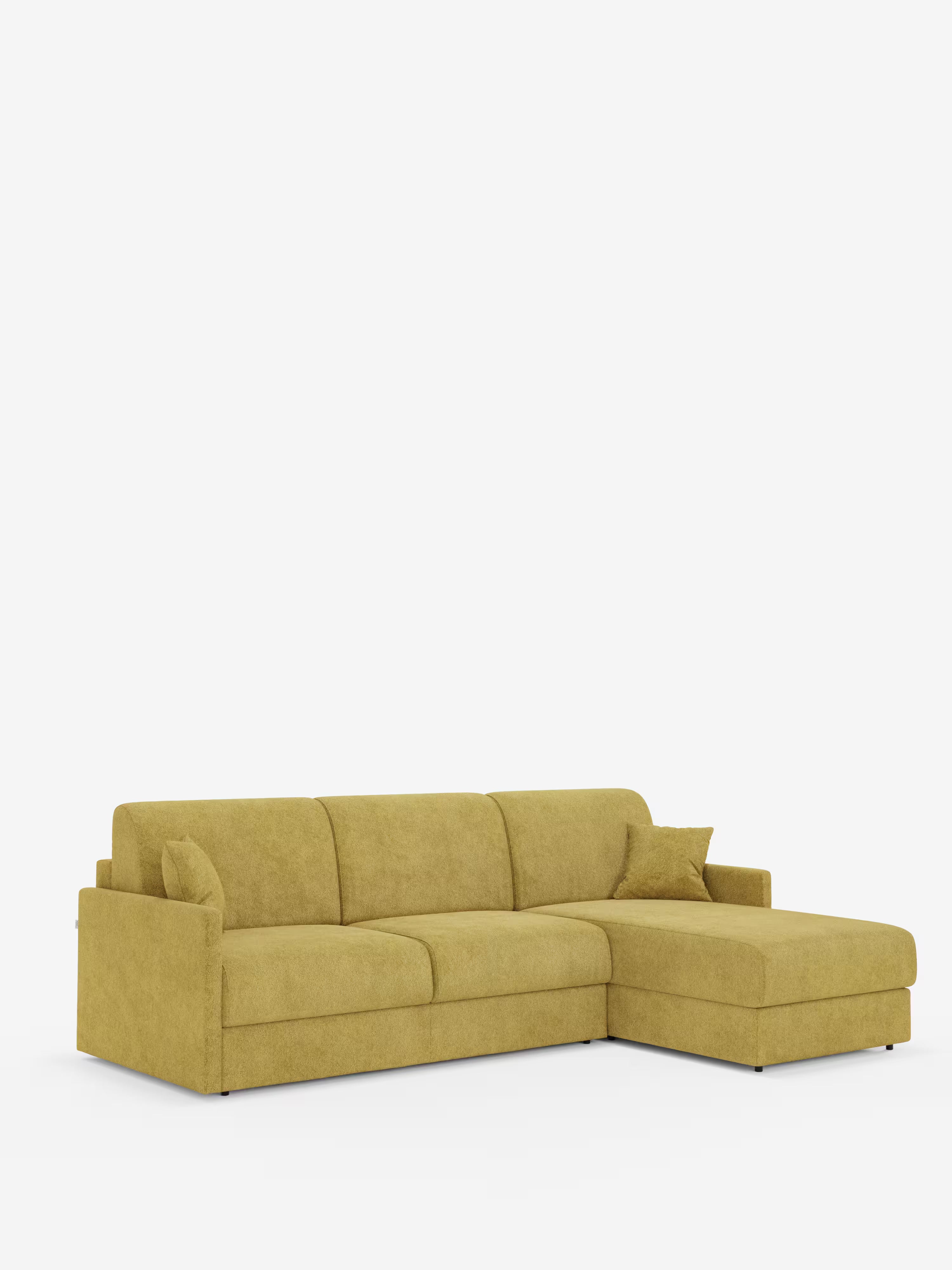 Tommy Divano Letto con penisola contenitore - design minimal e sfoderabile in tessuto smacchiabile simil cotone T33