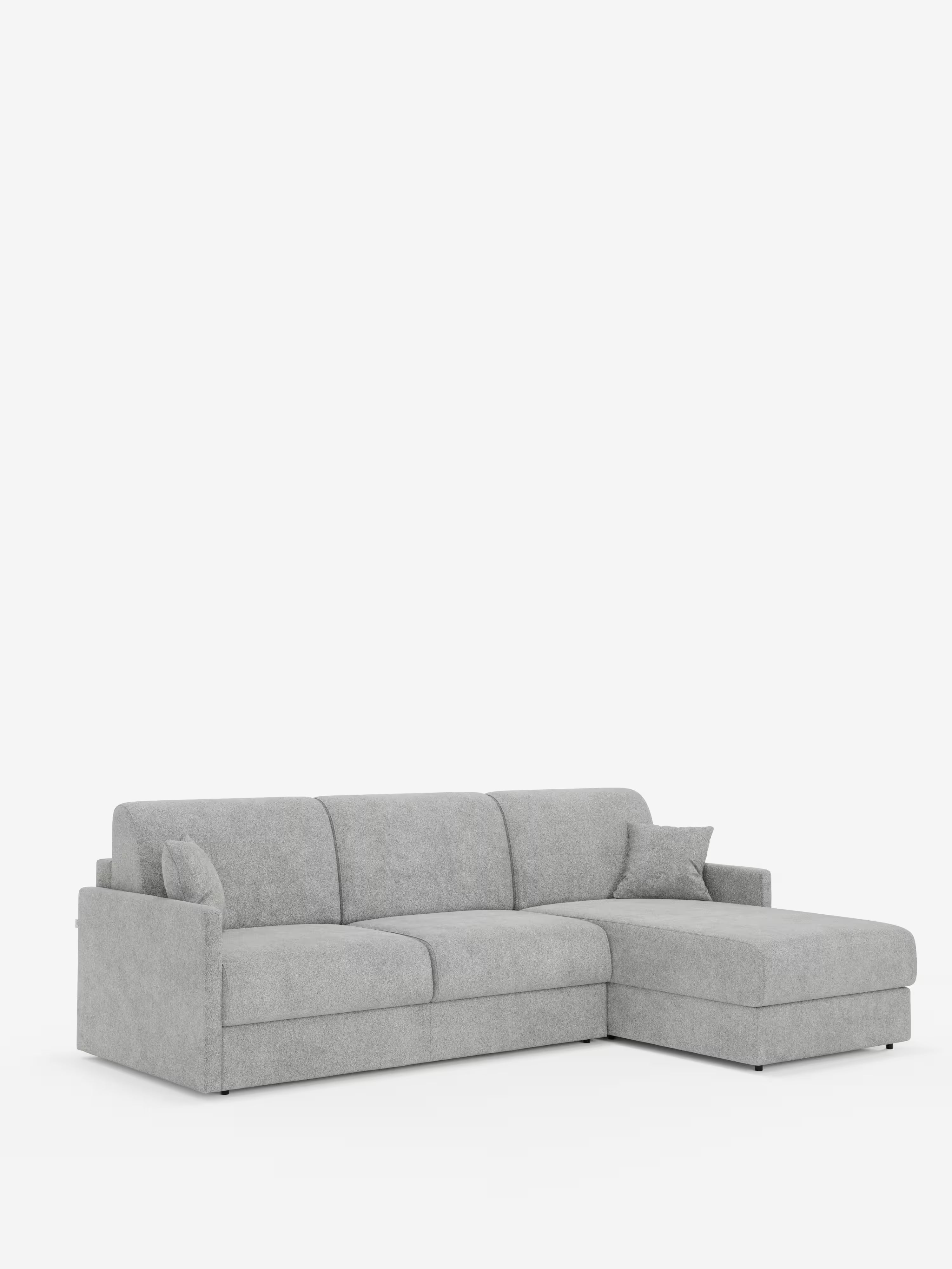 Tommy Divano Letto con penisola contenitore - design minimal e sfoderabile in tessuto smacchiabile simil cotone T33