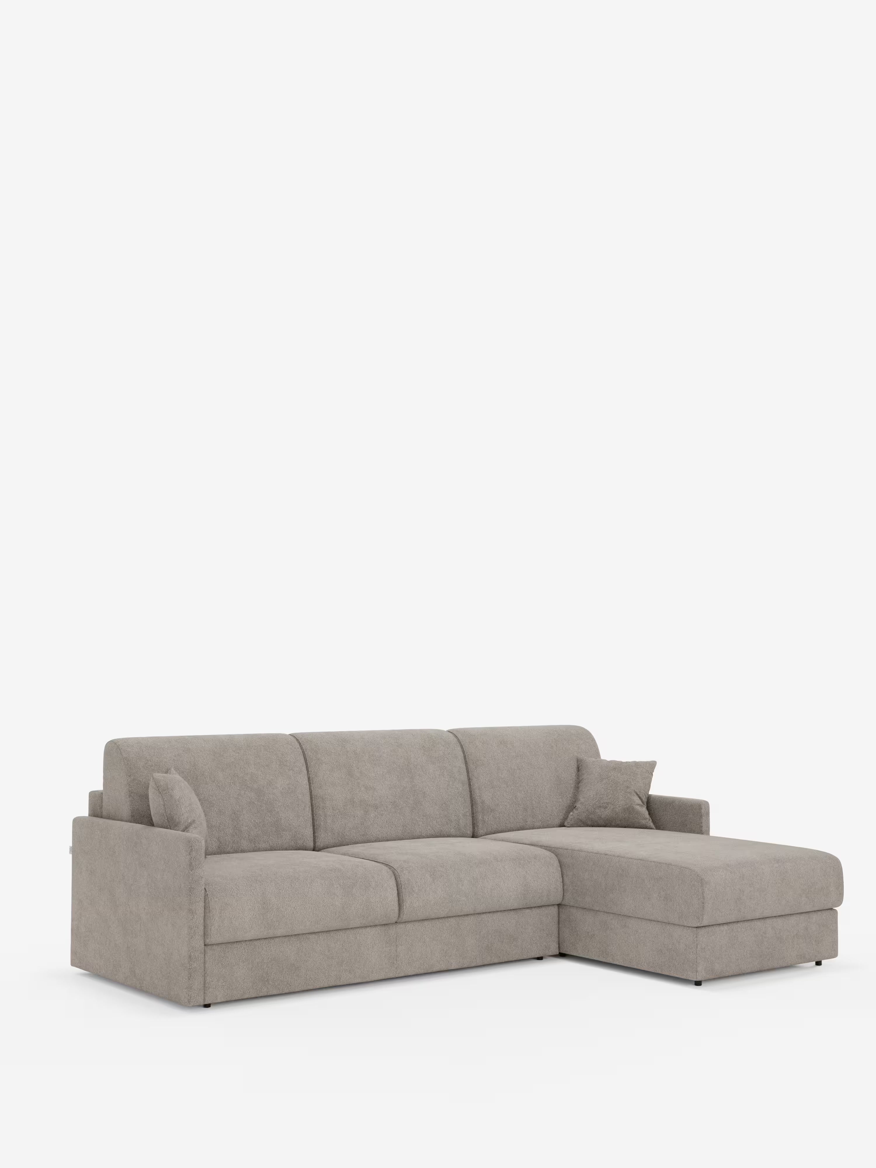 Tommy Divano Letto con penisola contenitore - design minimal e sfoderabile in tessuto smacchiabile simil cotone T33