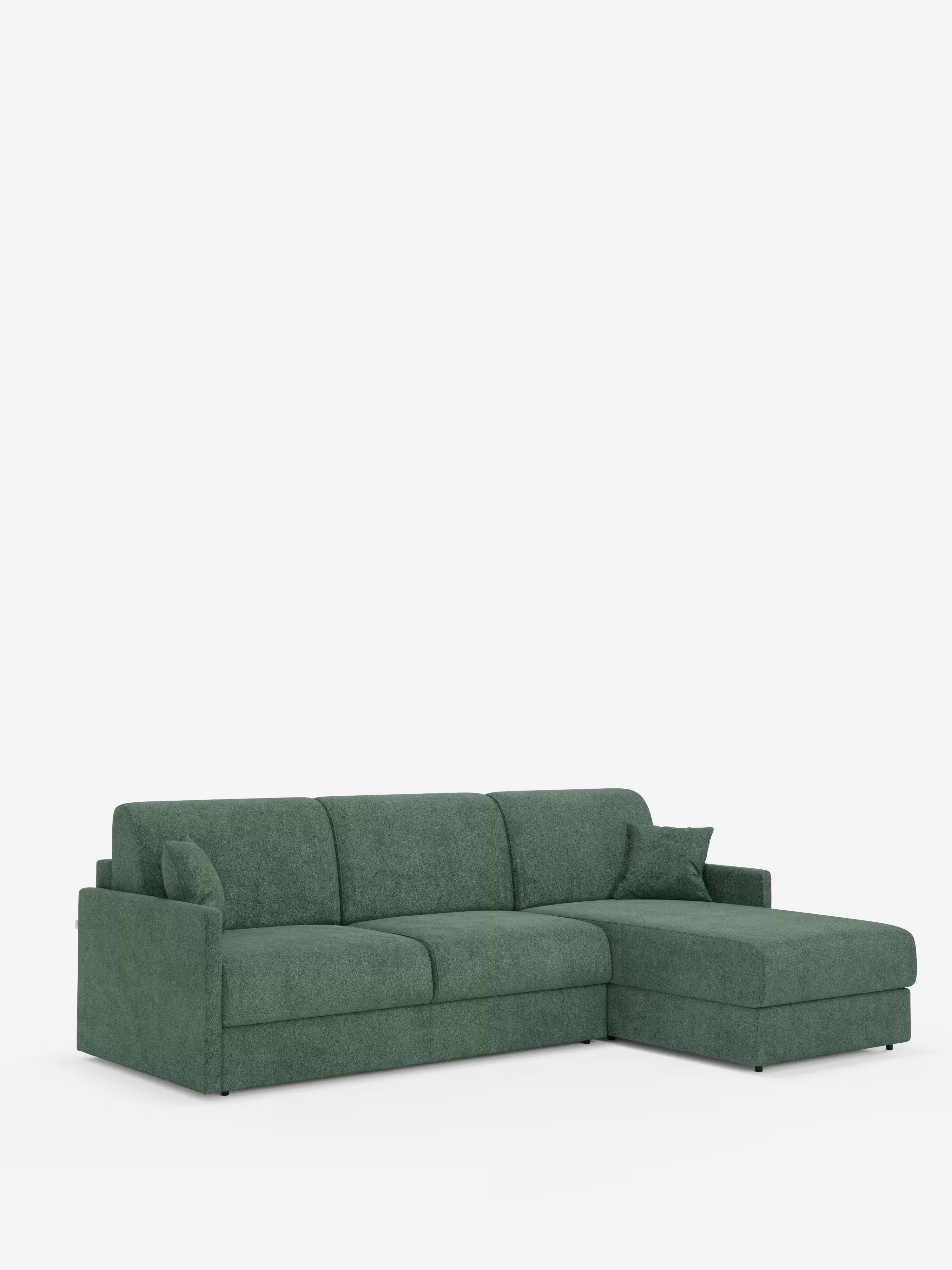 Tommy Divano Letto con penisola contenitore - design minimal e sfoderabile in tessuto smacchiabile simil cotone T33