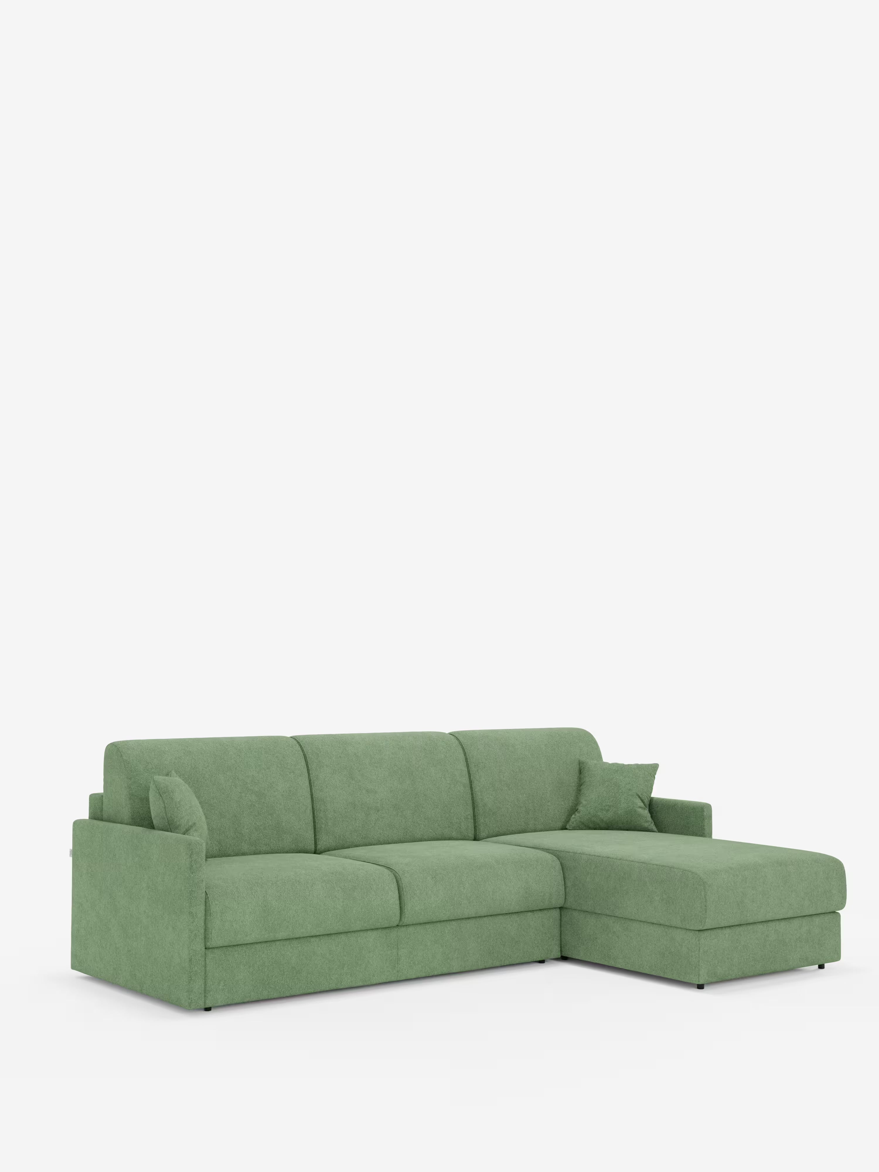 Tommy Divano Letto con penisola contenitore - design minimal e sfoderabile in tessuto smacchiabile simil cotone T33