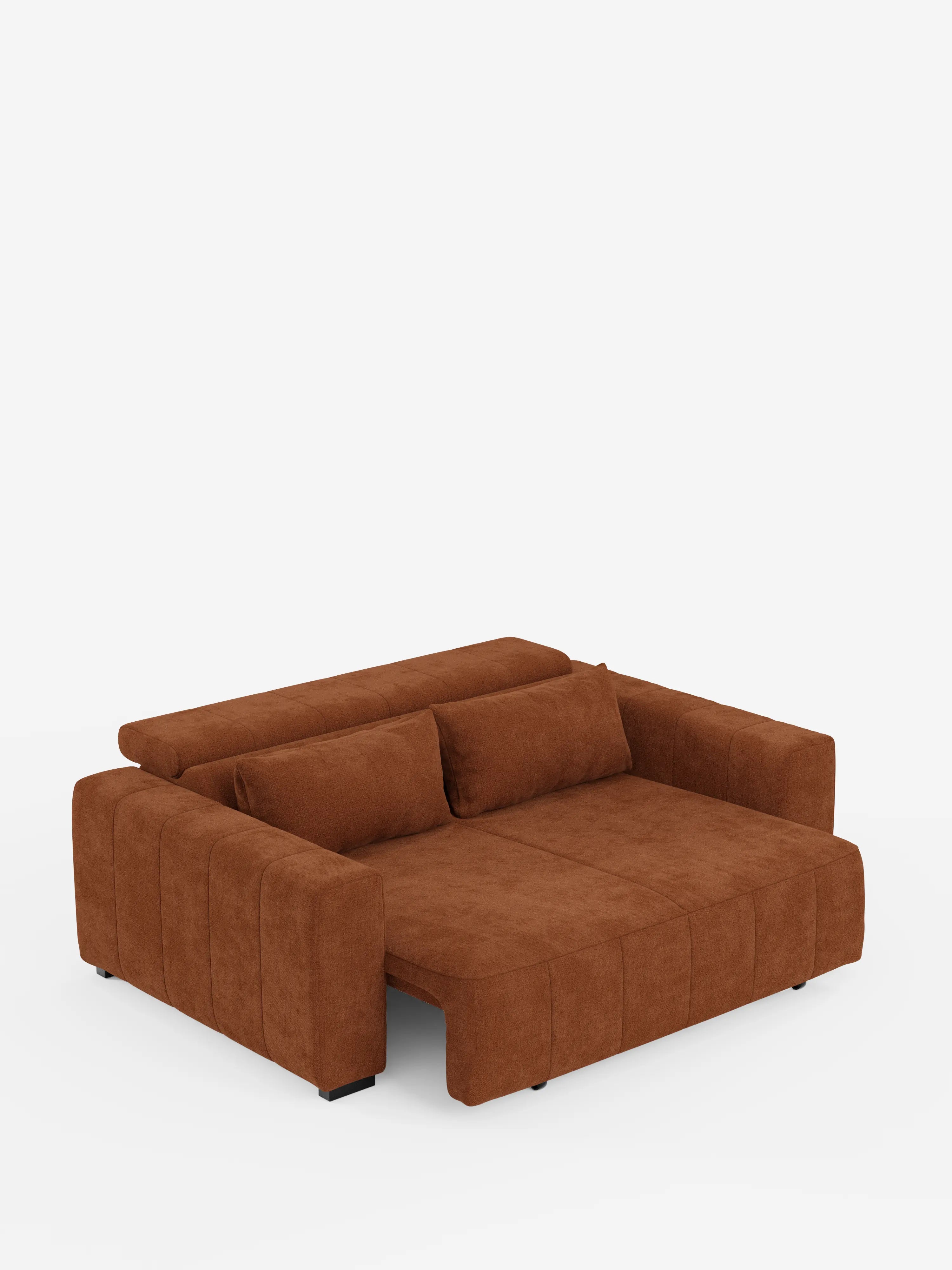 Il divano a 3 posti Doric di Divani.Store è presentato con le sedute allungate grazie alla funzione relax elettrica. Rivestito in tessuto T23 resistente alle macchie, questo divano a tre posti è caratterizzato da morbidi cuscini, ampi braccioli, uno schienale basso con poggiatesta regolabili e poggia su piccoli piedini neri. Il divano è esposto su uno sfondo bianco a tinta unita.
