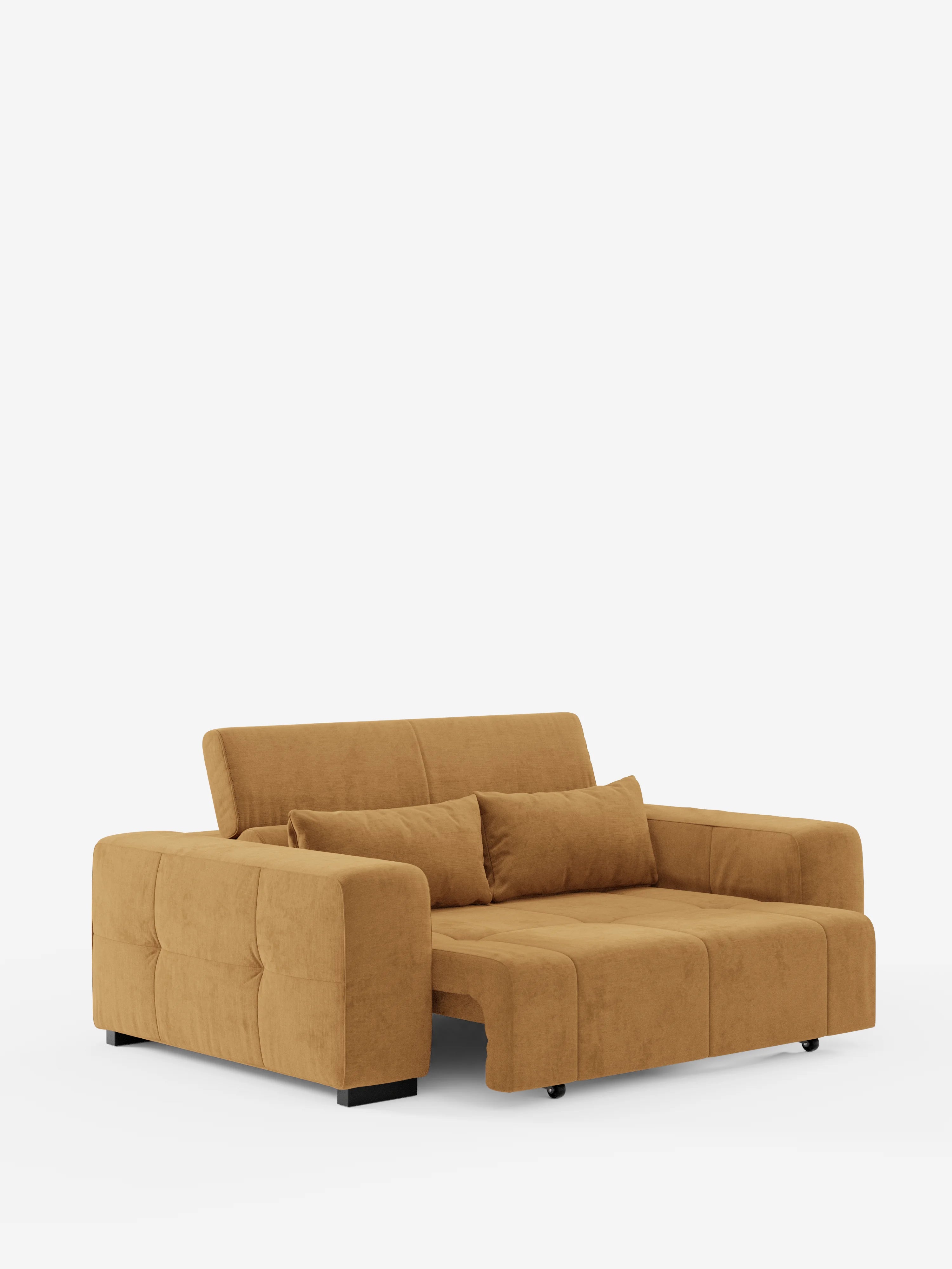 Monarch Canapé avec relaxation électrique pour allongement des assises et appuie-tête inclinable en tissu doux anti-taches T31