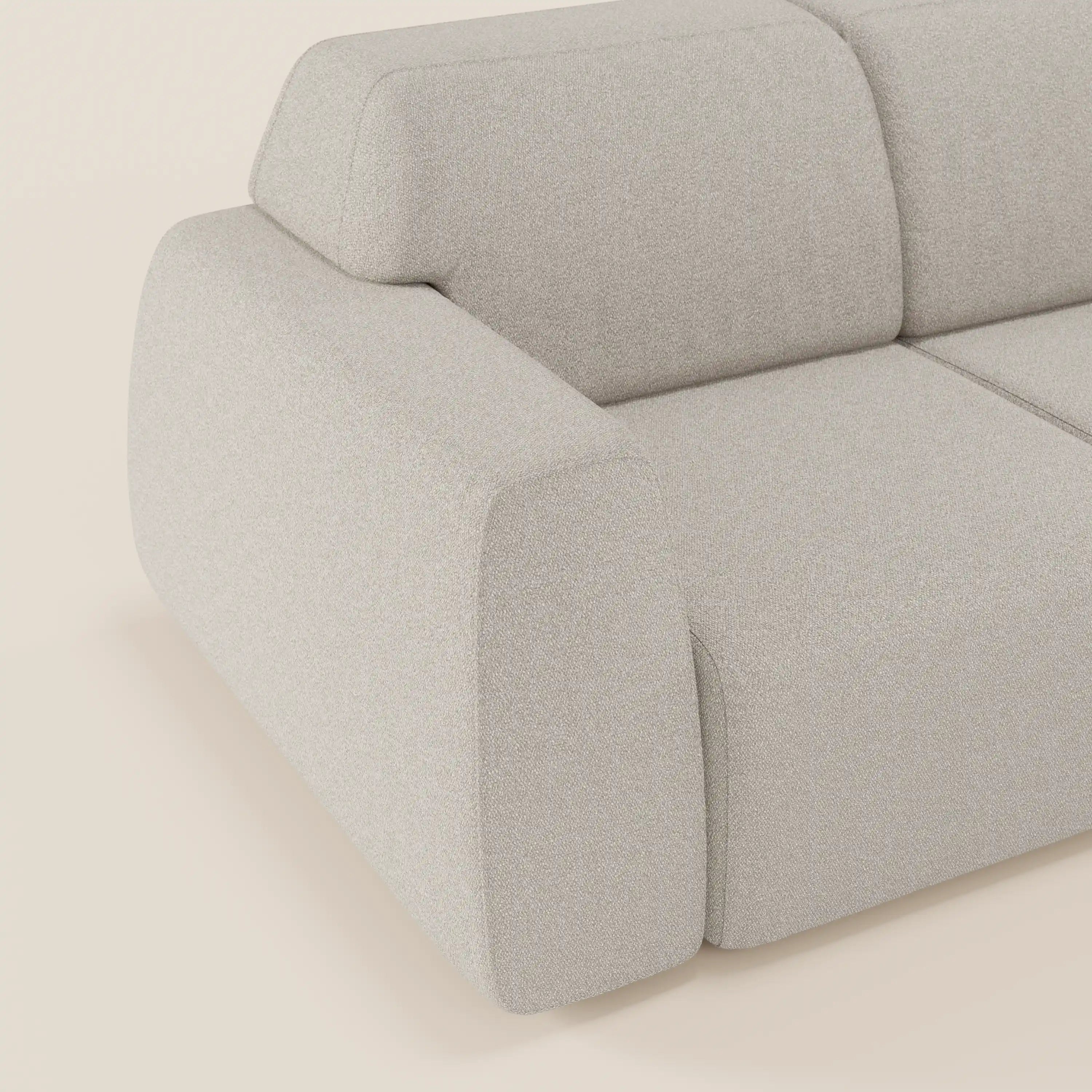 Orbit divano con 3 sedute scorrevoli e allungabili in tessuto effetto cotone smacchiabile T33 - divani.store