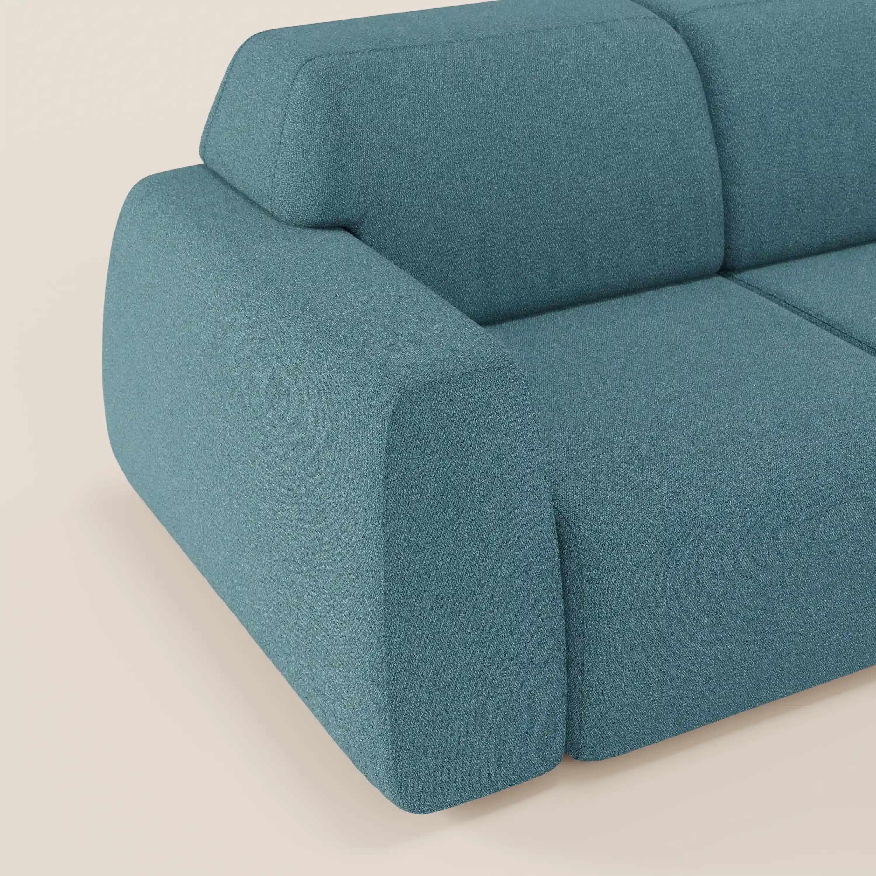 Orbit Divano angolare con penisola reversibile e tutte le sedute allungabili in tessuto smacchiabile effetto cotone T33 - divani.store