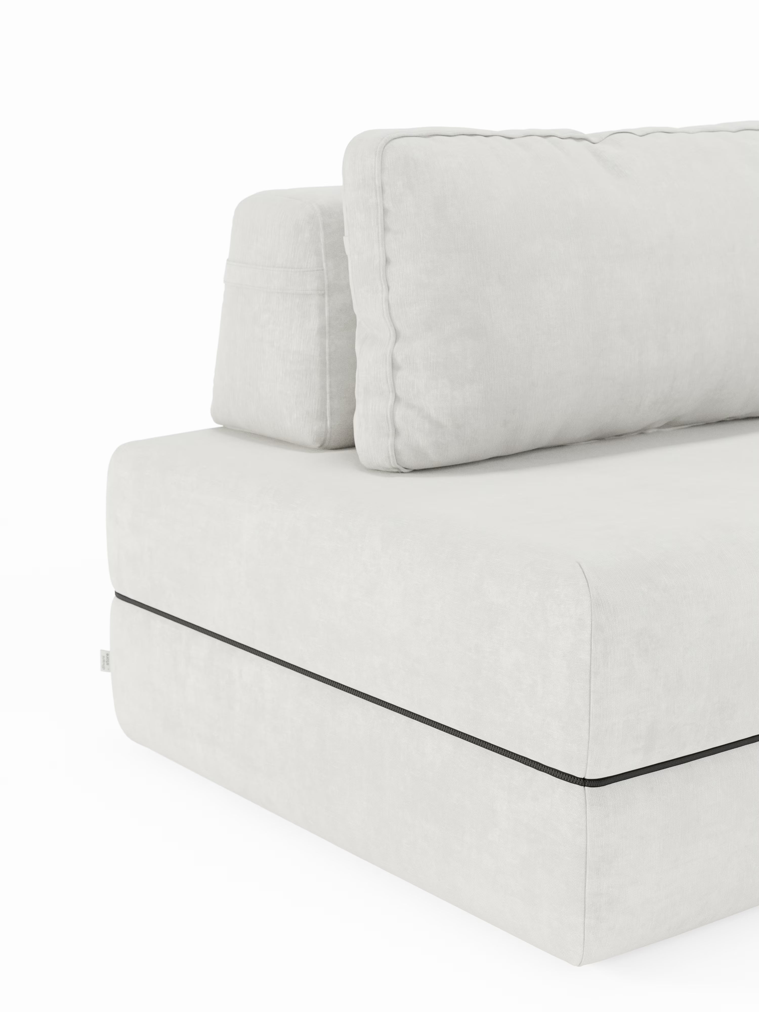 Rift fauteuil-lit avec matelas haut de 24 cm et mousse à mémoire de forme - dossier mobile et tissu antitache T31