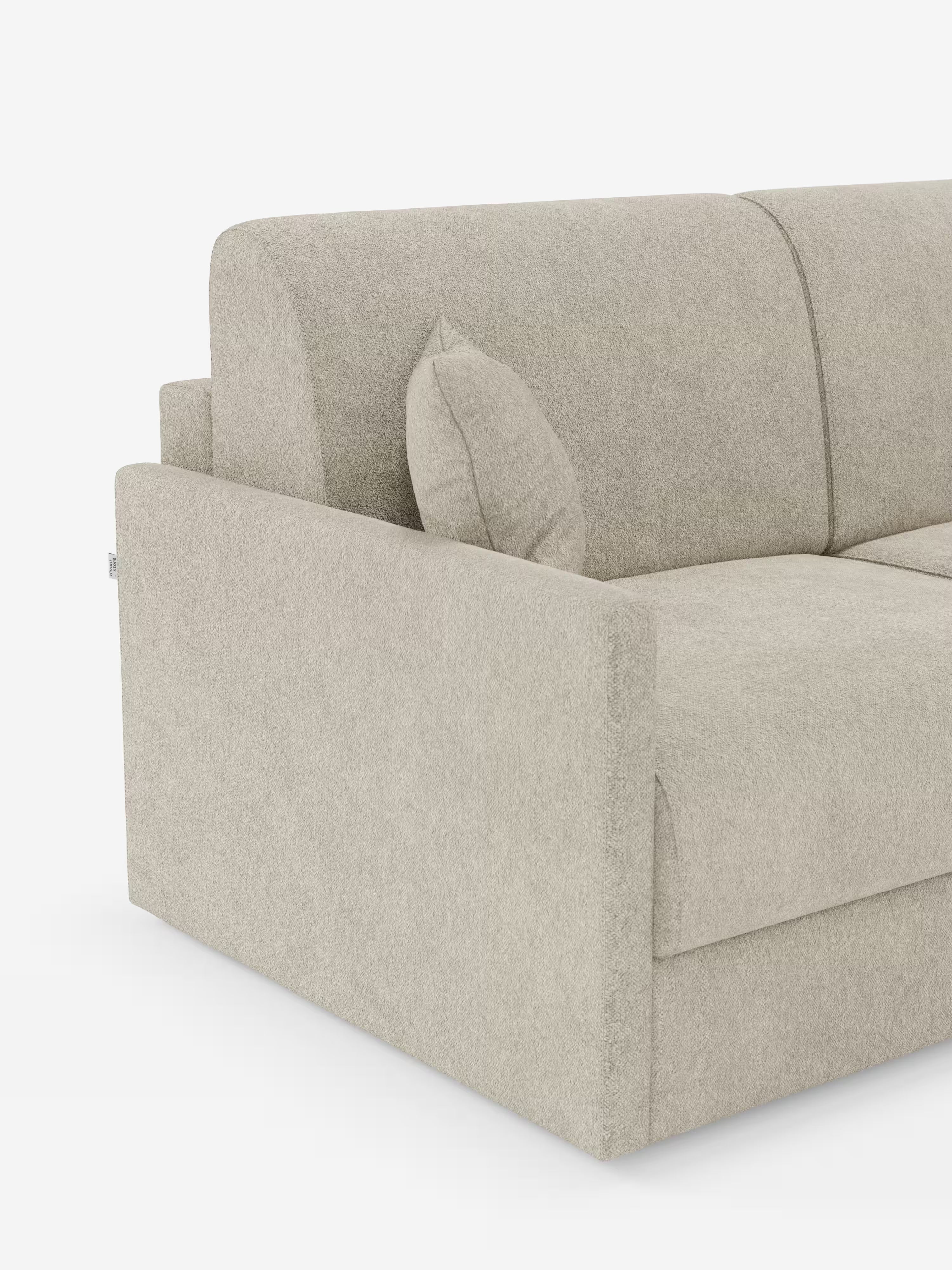 Tommy canapé-lit 2 et 3 places double - 100% déhoussable en tissu imitation coton détachable T33