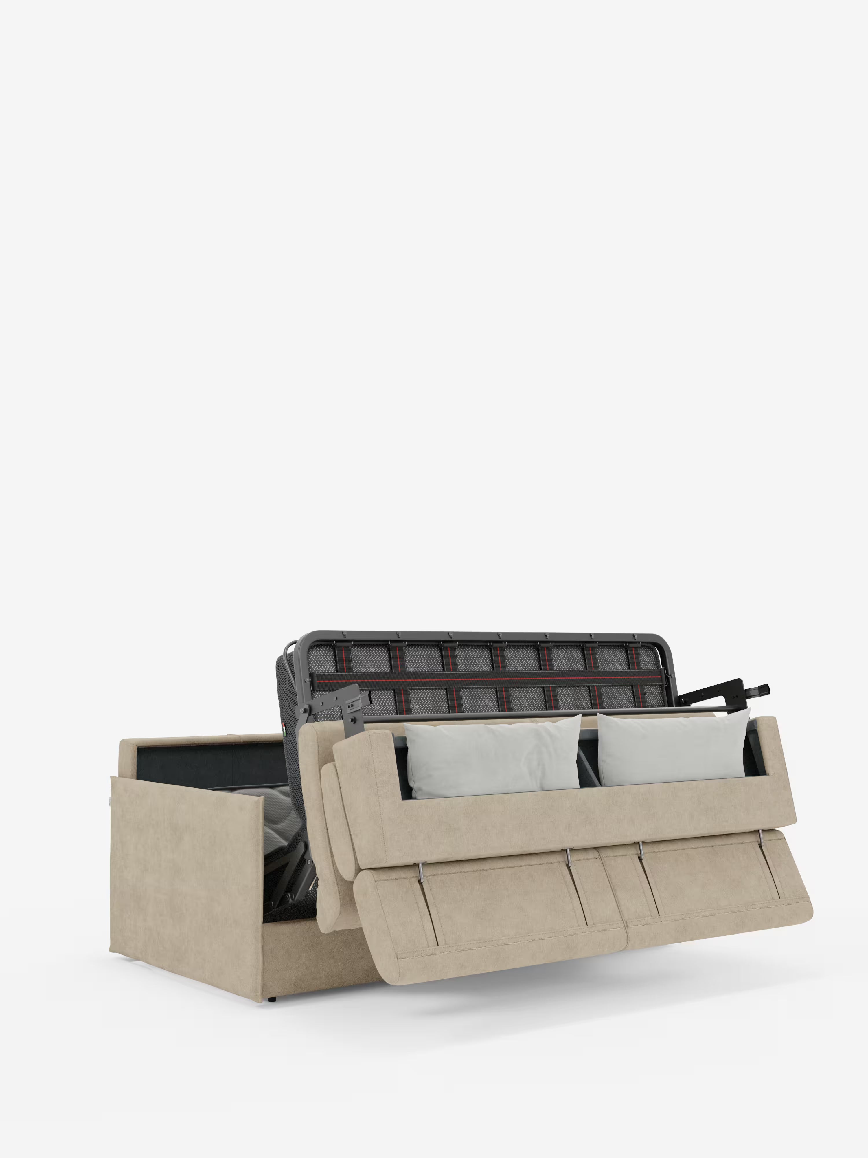 Miryam Canapé convertible avec têtières inclinables et confort maximal - design compact en tissu doux détachable T31