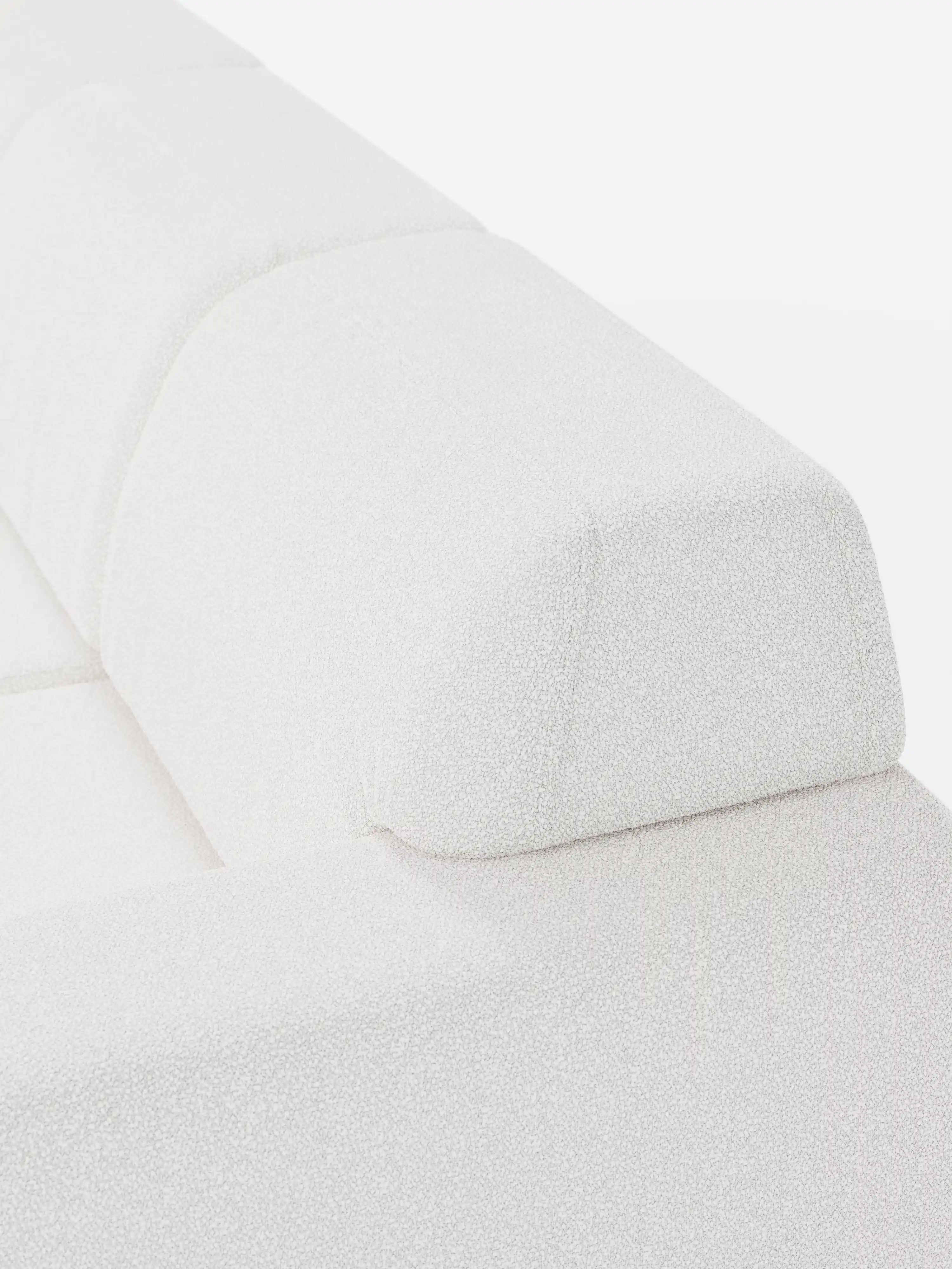Orbit canapé d’angle avec méridienne réversible et toutes les assises allongeables en tissu anti-taches effet coton T33