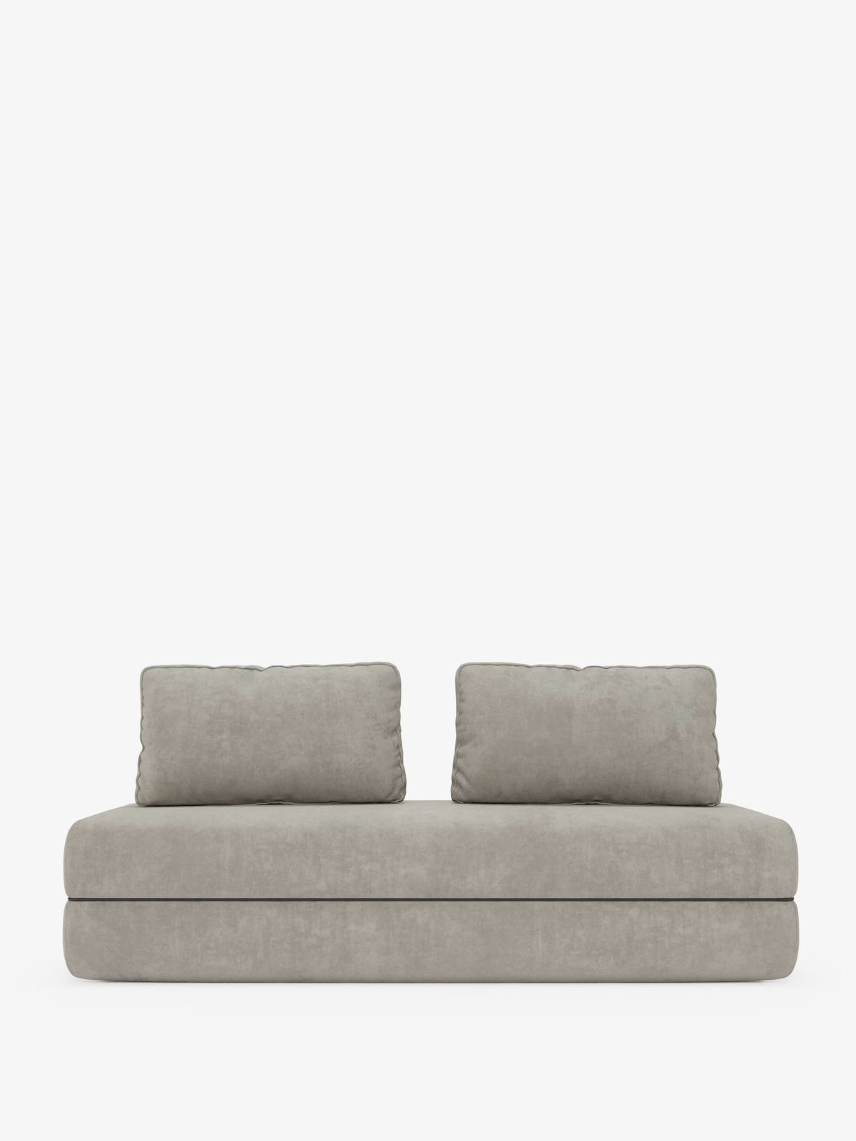 Rift divano letto matrimoniale 2 posti e 3 posti con schienali mobili - materasso alto 24 cm e memory foam in tessuto smacchiabile T31