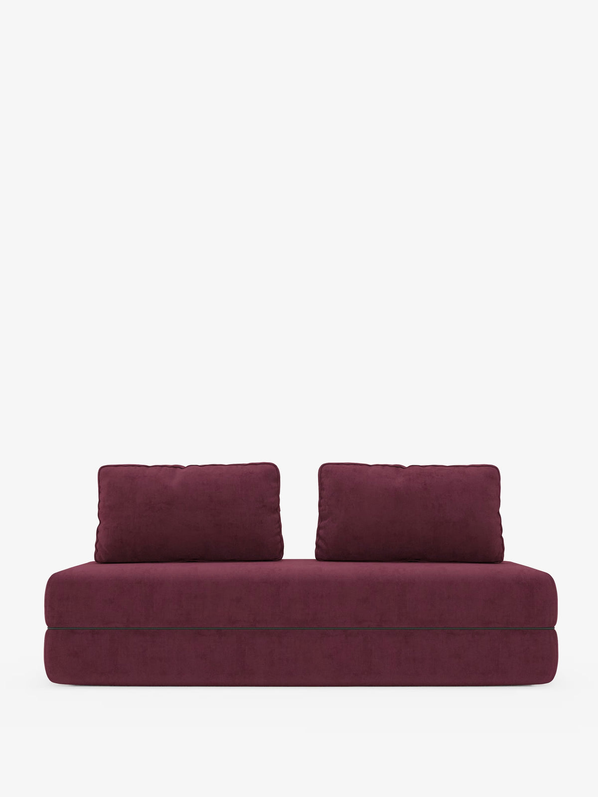 Rift divano letto matrimoniale 2 posti e 3 posti con schienali mobili - materasso alto 24 cm e memory foam in tessuto smacchiabile T31