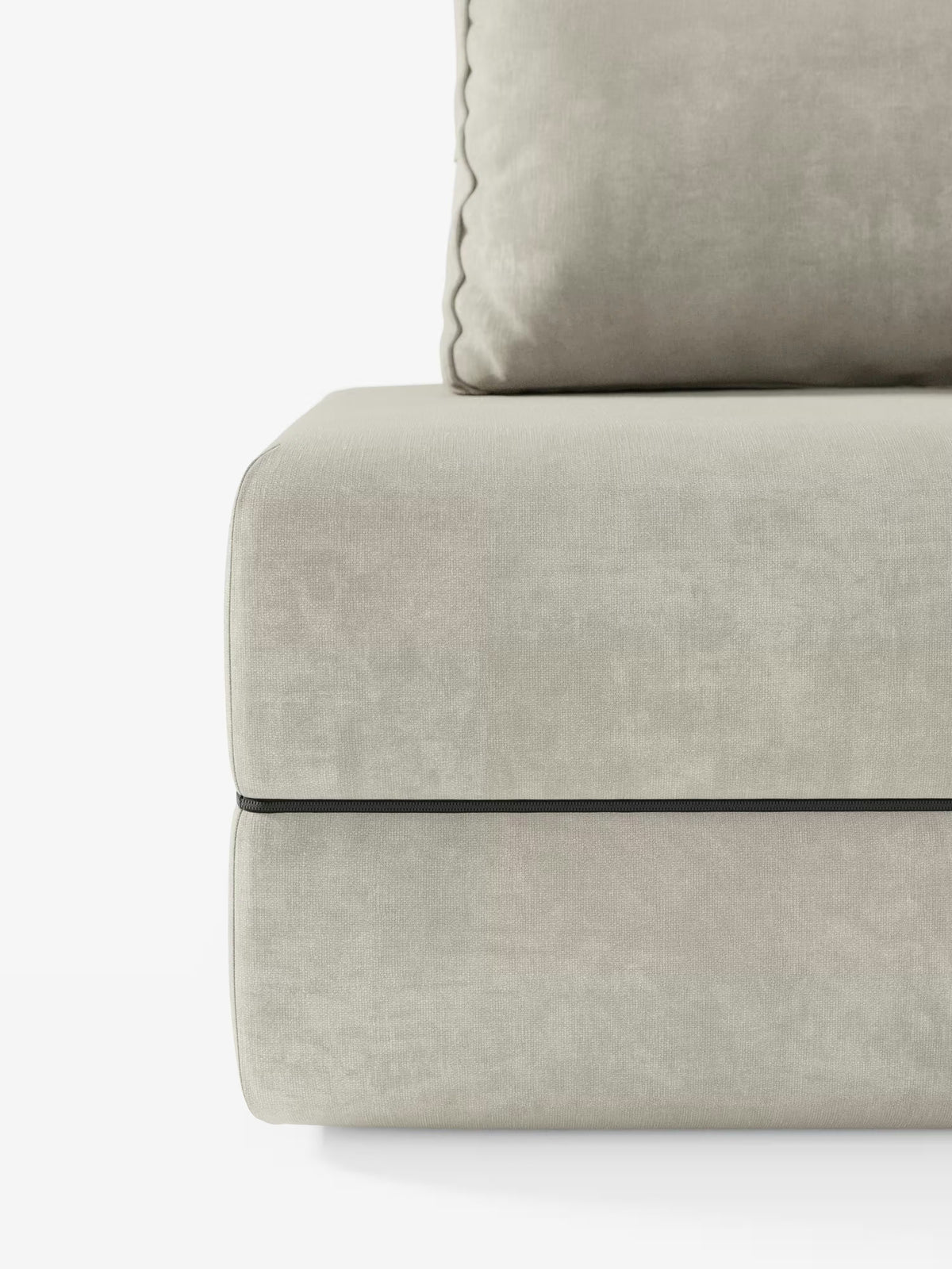Rift fauteuil-lit avec matelas haut de 24 cm et mousse à mémoire de forme - dossier mobile et tissu antitache T31