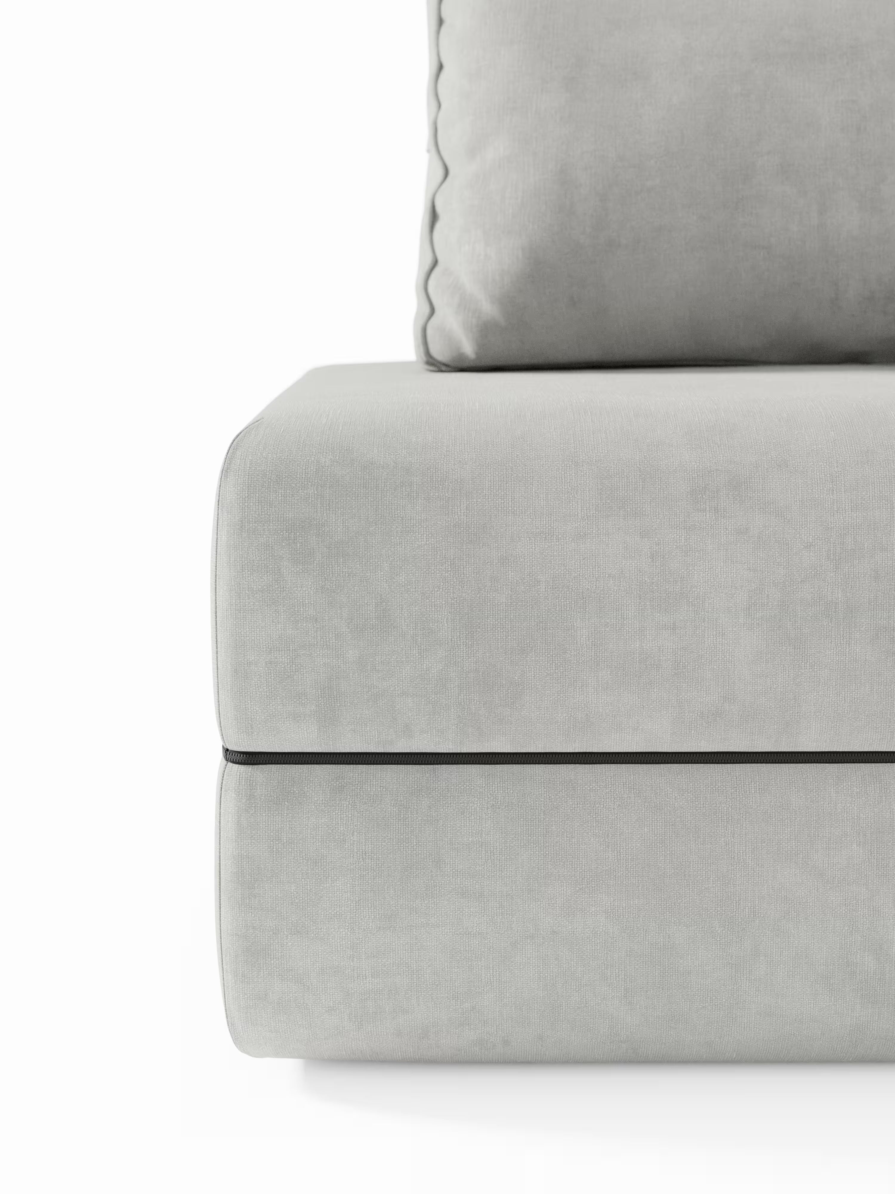 Rift fauteuil-lit avec matelas haut de 24 cm et mousse à mémoire de forme - dossier mobile et tissu antitache T31