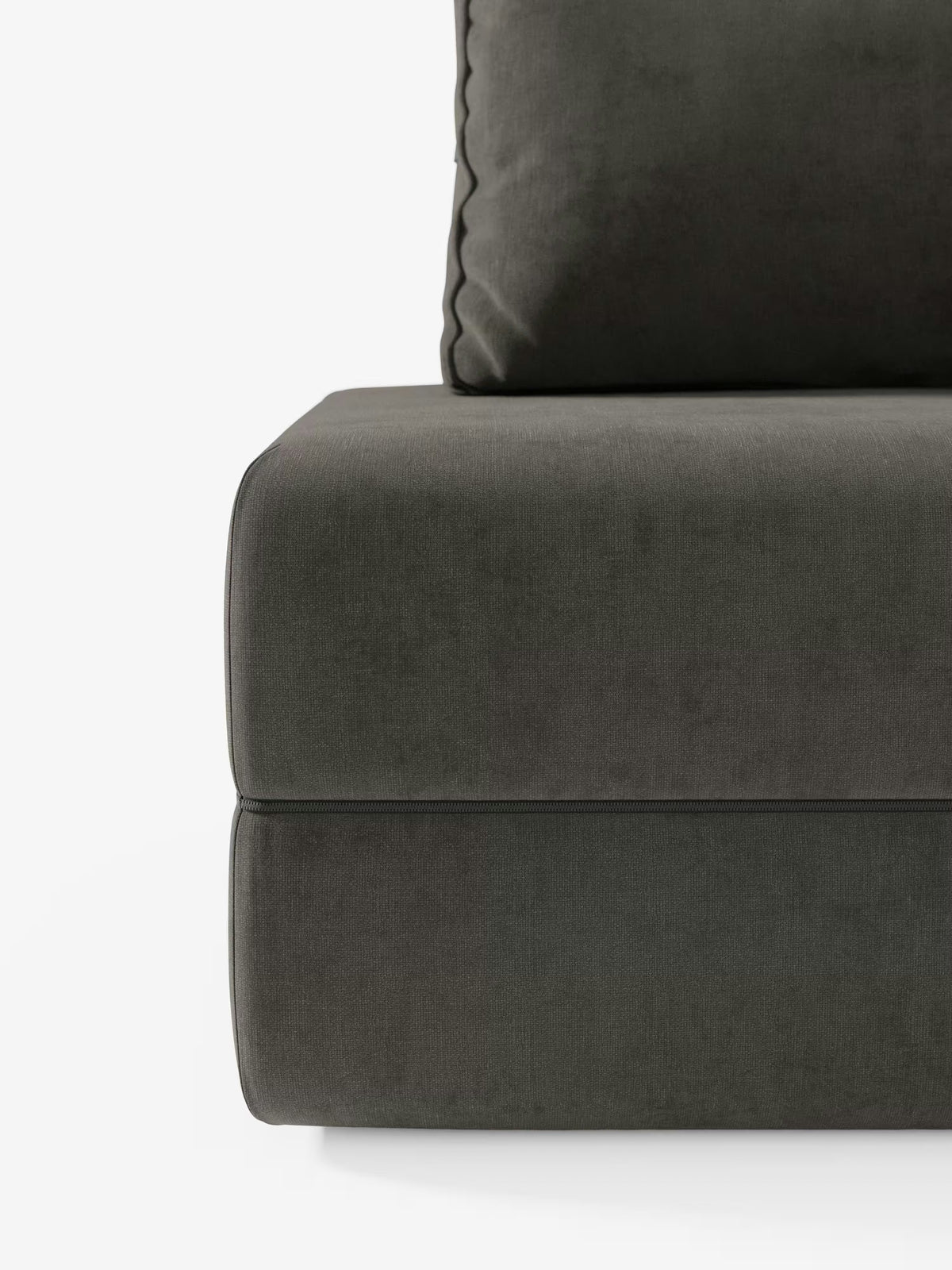 Rift fauteuil-lit avec matelas haut de 24 cm et mousse à mémoire de forme - dossier mobile et tissu antitache T31