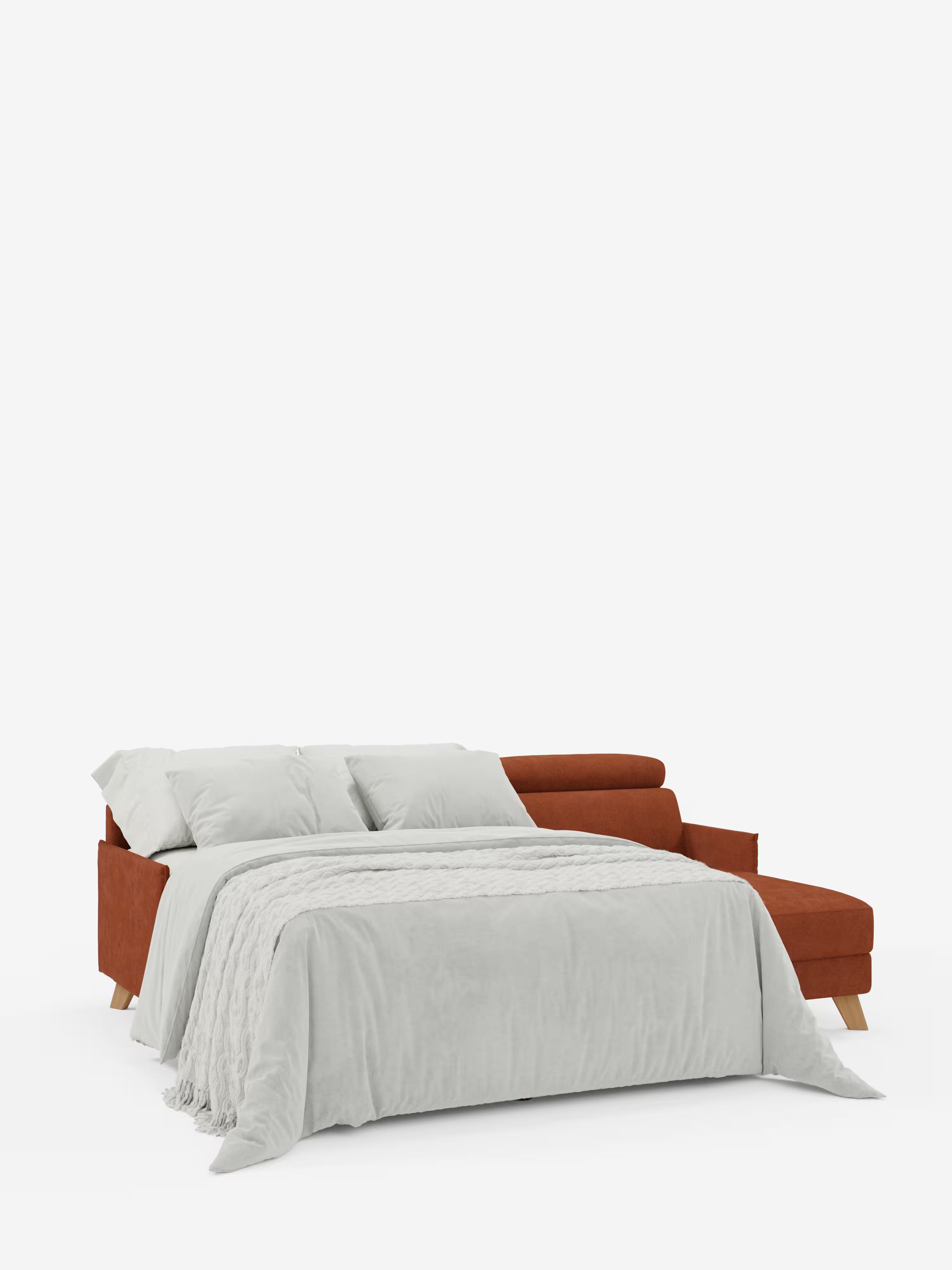 Sole Canapé d'angle convertible avec chaise longue avec coffre et têtières inclinables - tissu détachable T23