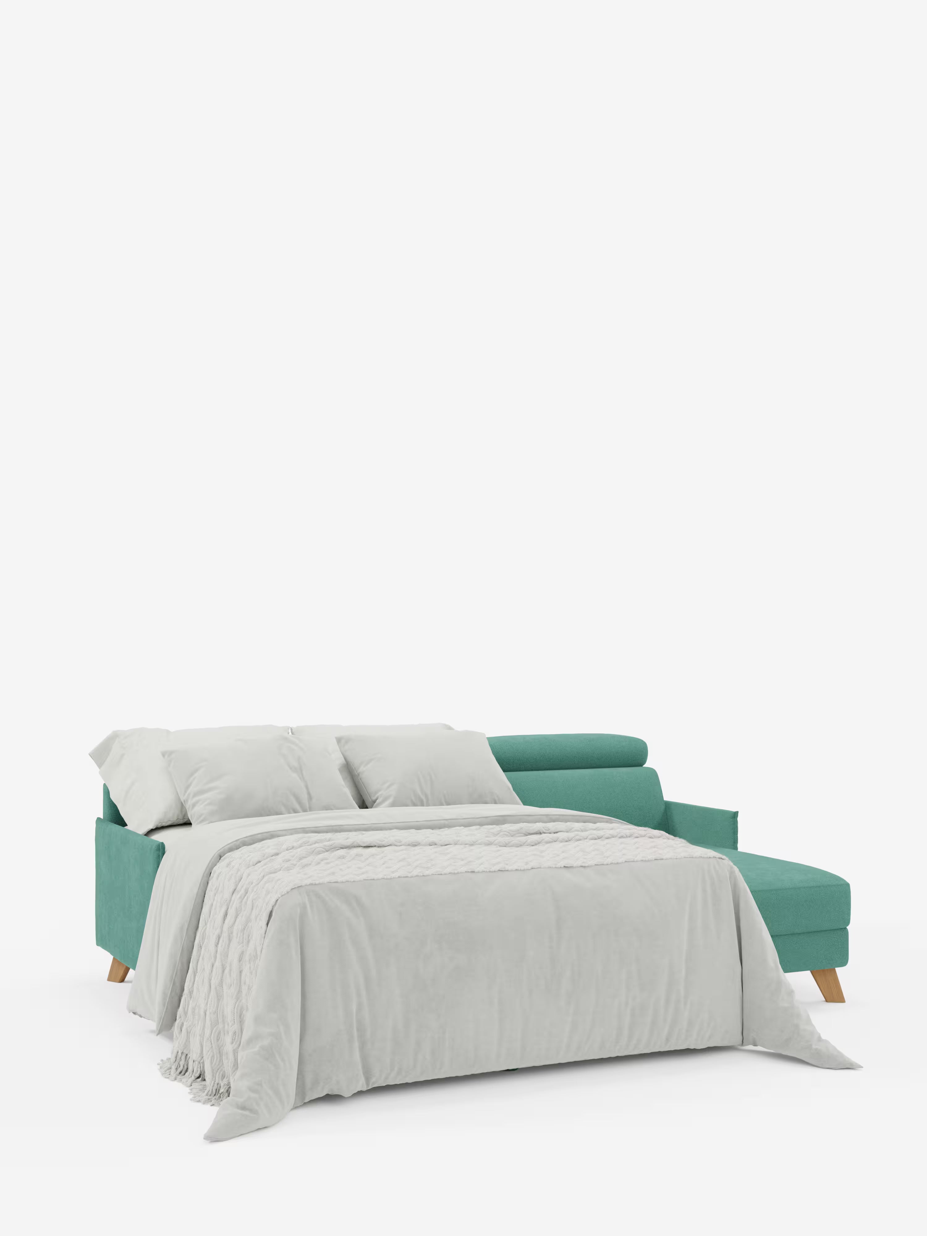 Sole Canapé d'angle convertible avec chaise longue avec coffre et têtières inclinables - tissu détachable T23