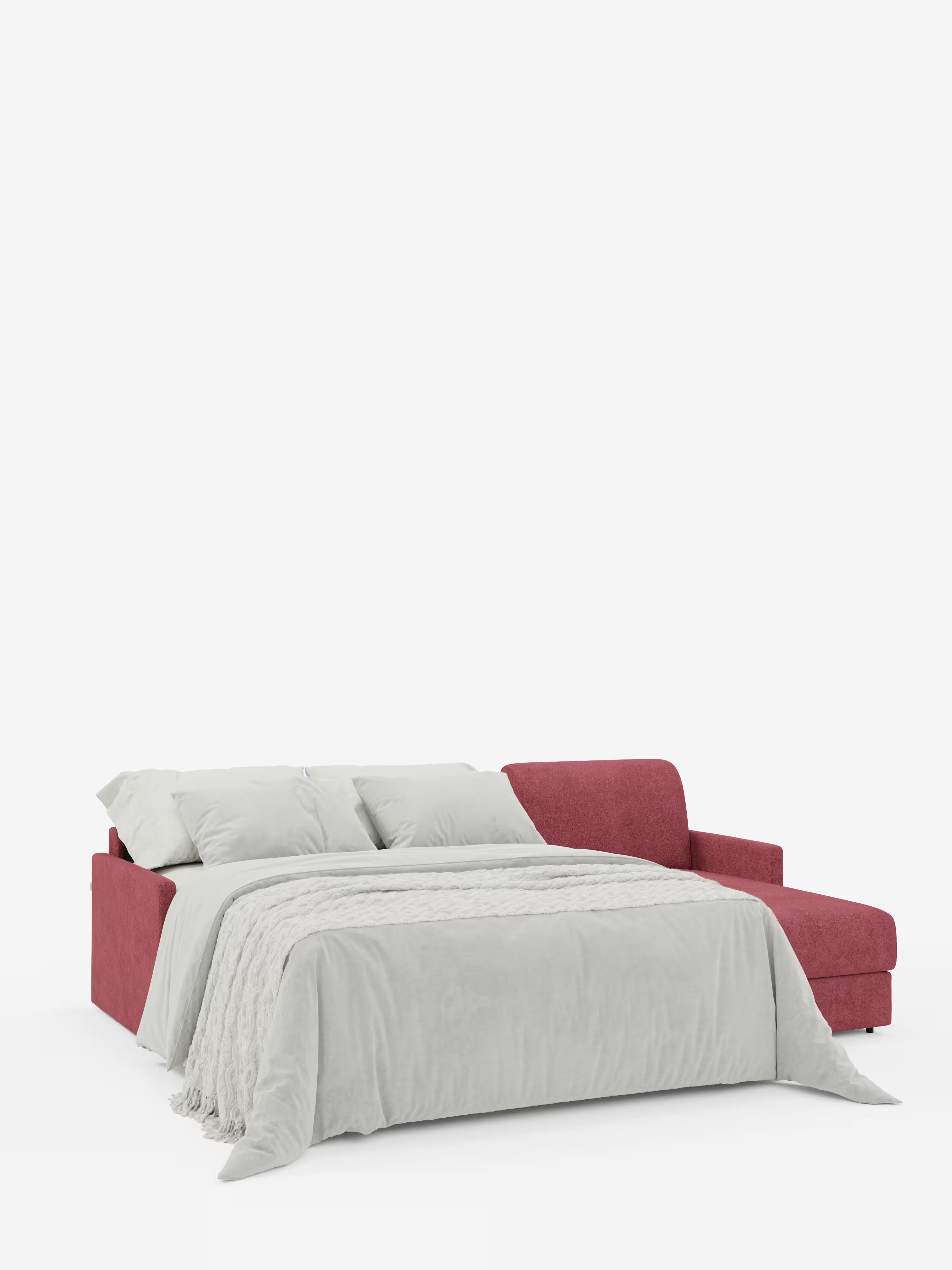 Tommy Divano Letto con penisola contenitore - design minimal e sfoderabile in tessuto smacchiabile simil cotone T33