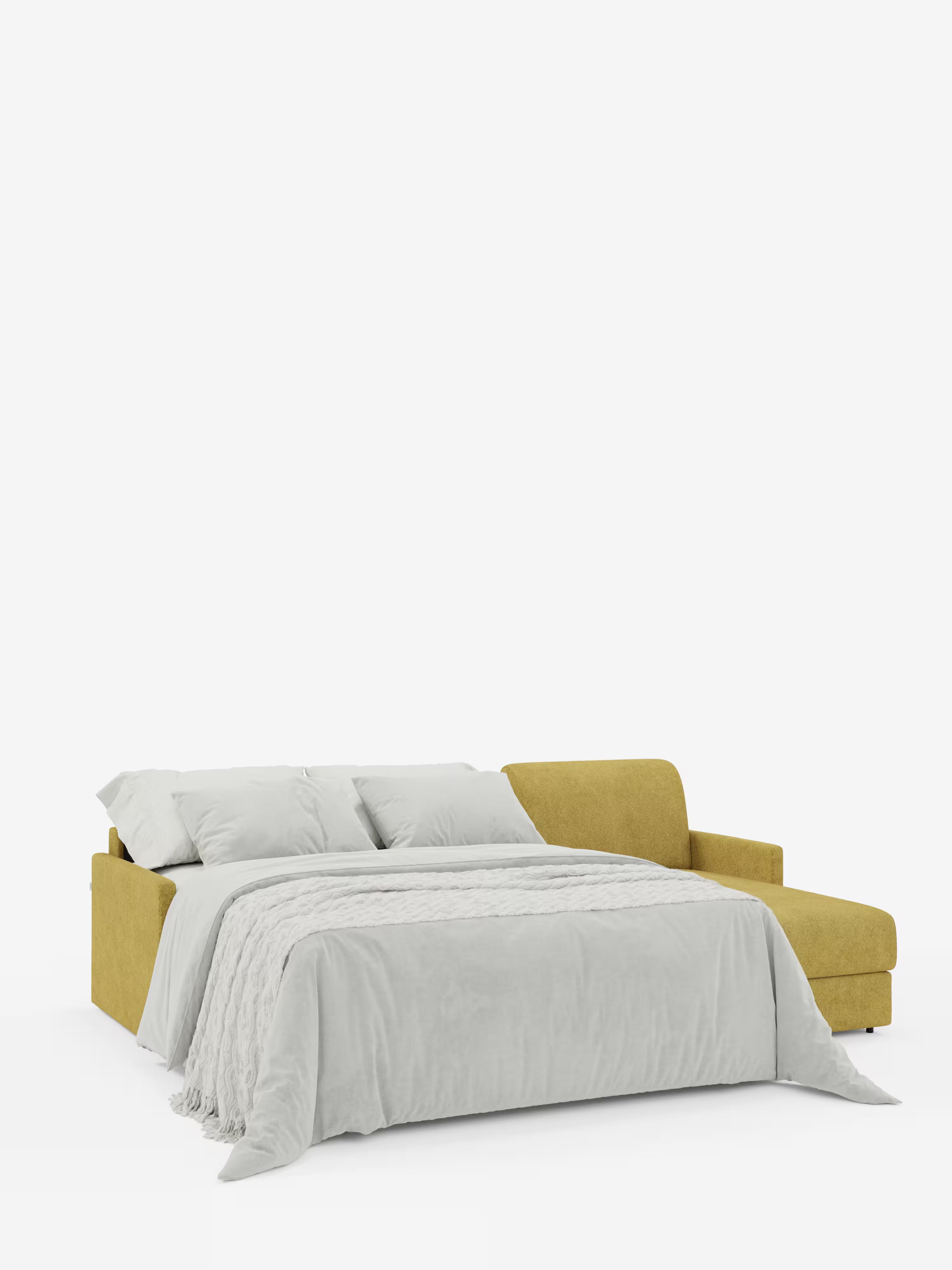 Tommy Divano Letto con penisola contenitore - design minimal e sfoderabile in tessuto smacchiabile simil cotone T33