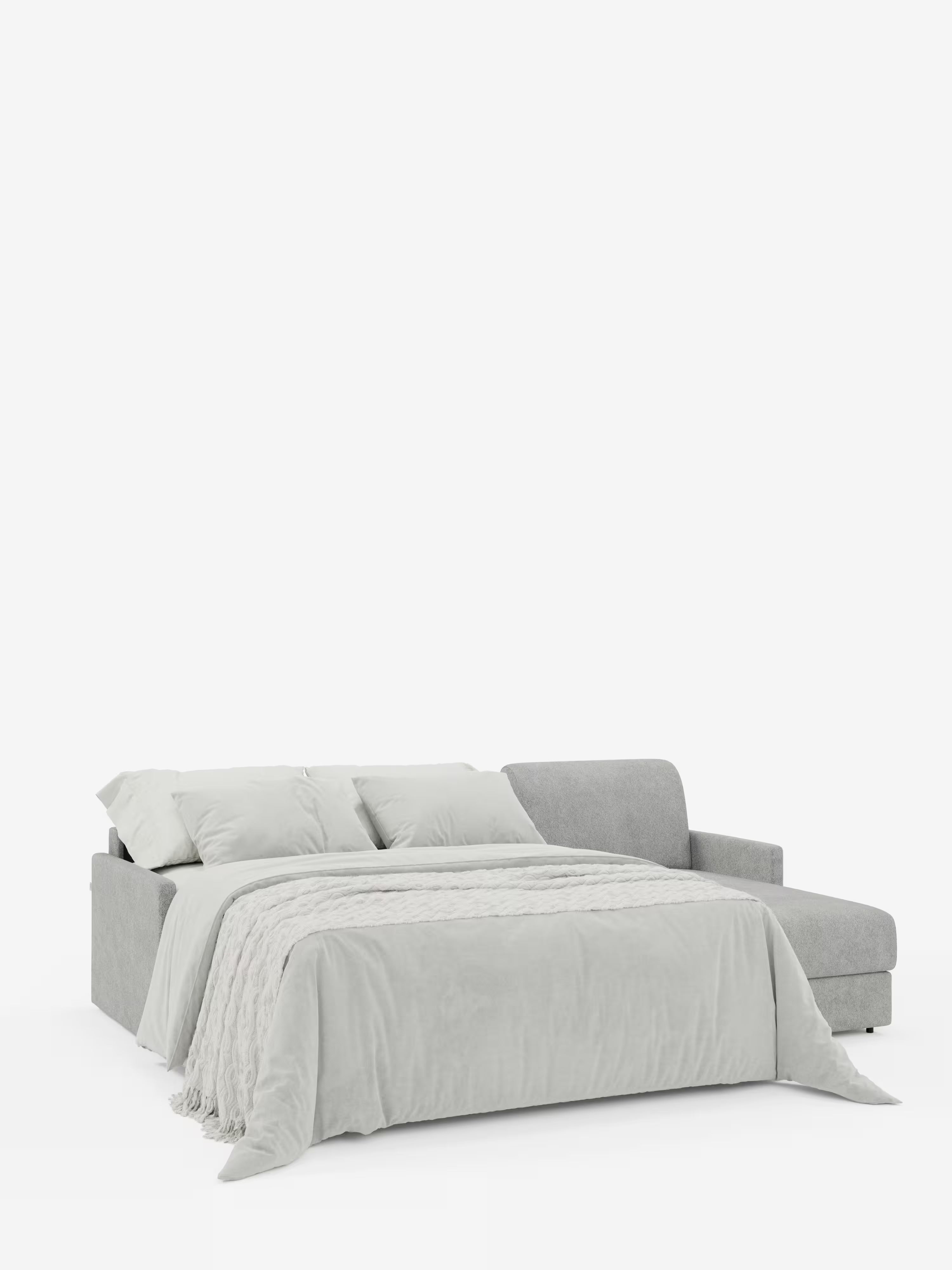 Tommy Divano Letto con penisola contenitore - design minimal e sfoderabile in tessuto smacchiabile simil cotone T33