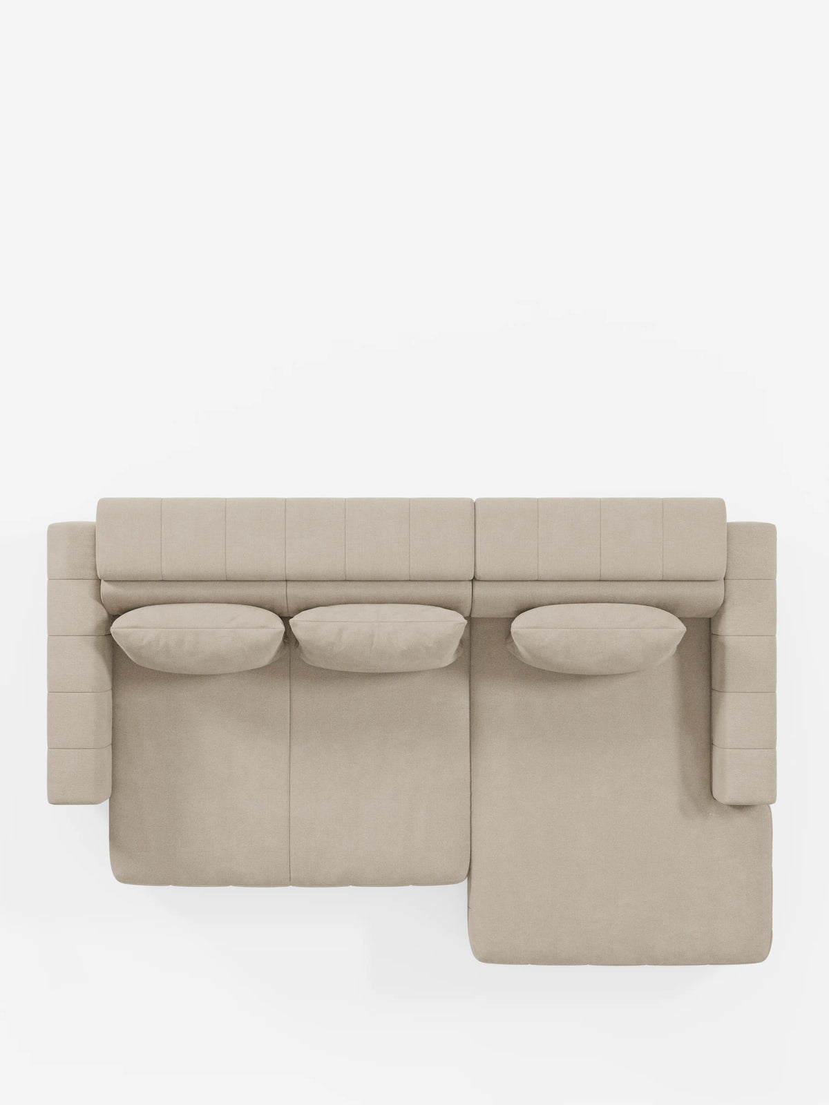 Doric Canapé d’angle avec méridienne et assises extensibles avec relax électrique - appuie-têtes inclinables en tissu anti-taches T23