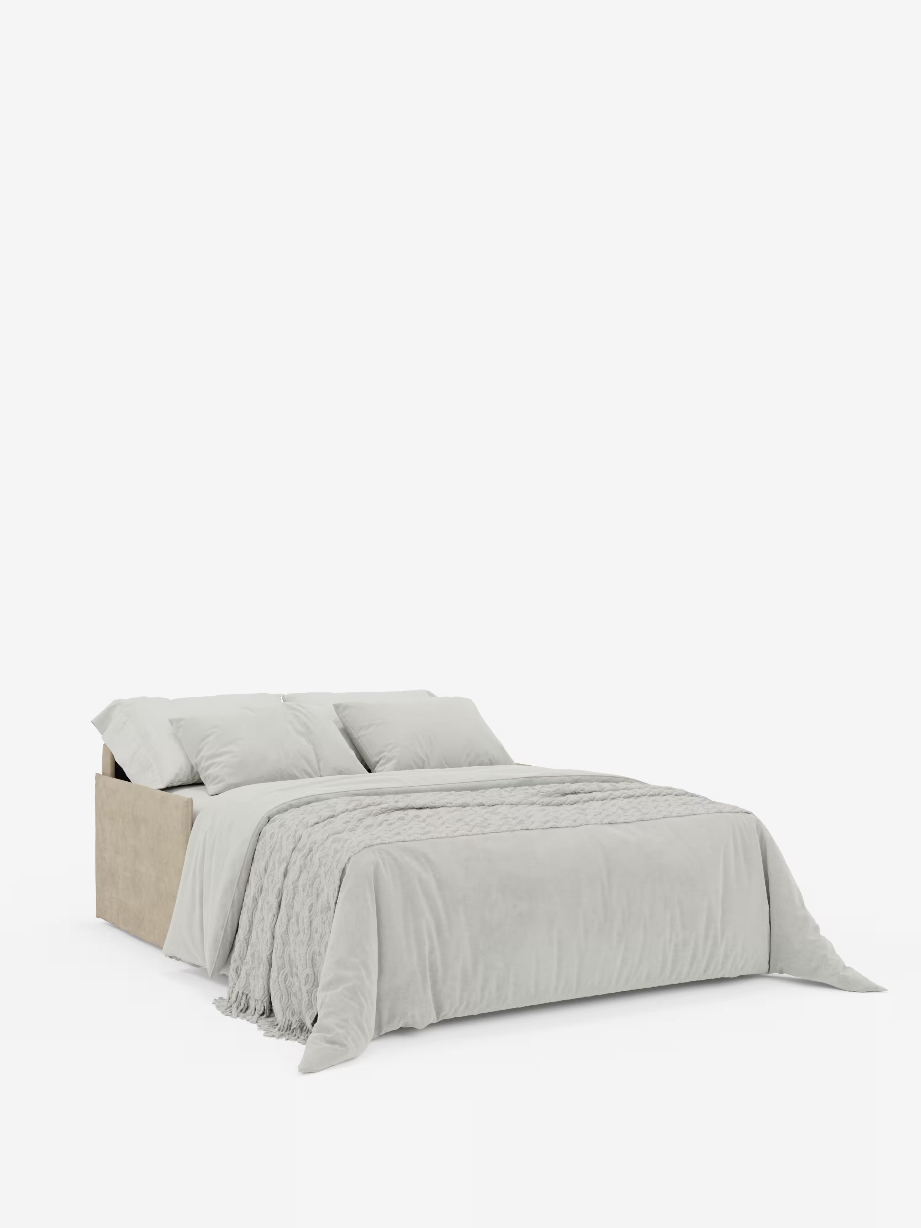 Miryam Canapé convertible avec têtières inclinables et confort maximal - design compact en tissu doux détachable T31