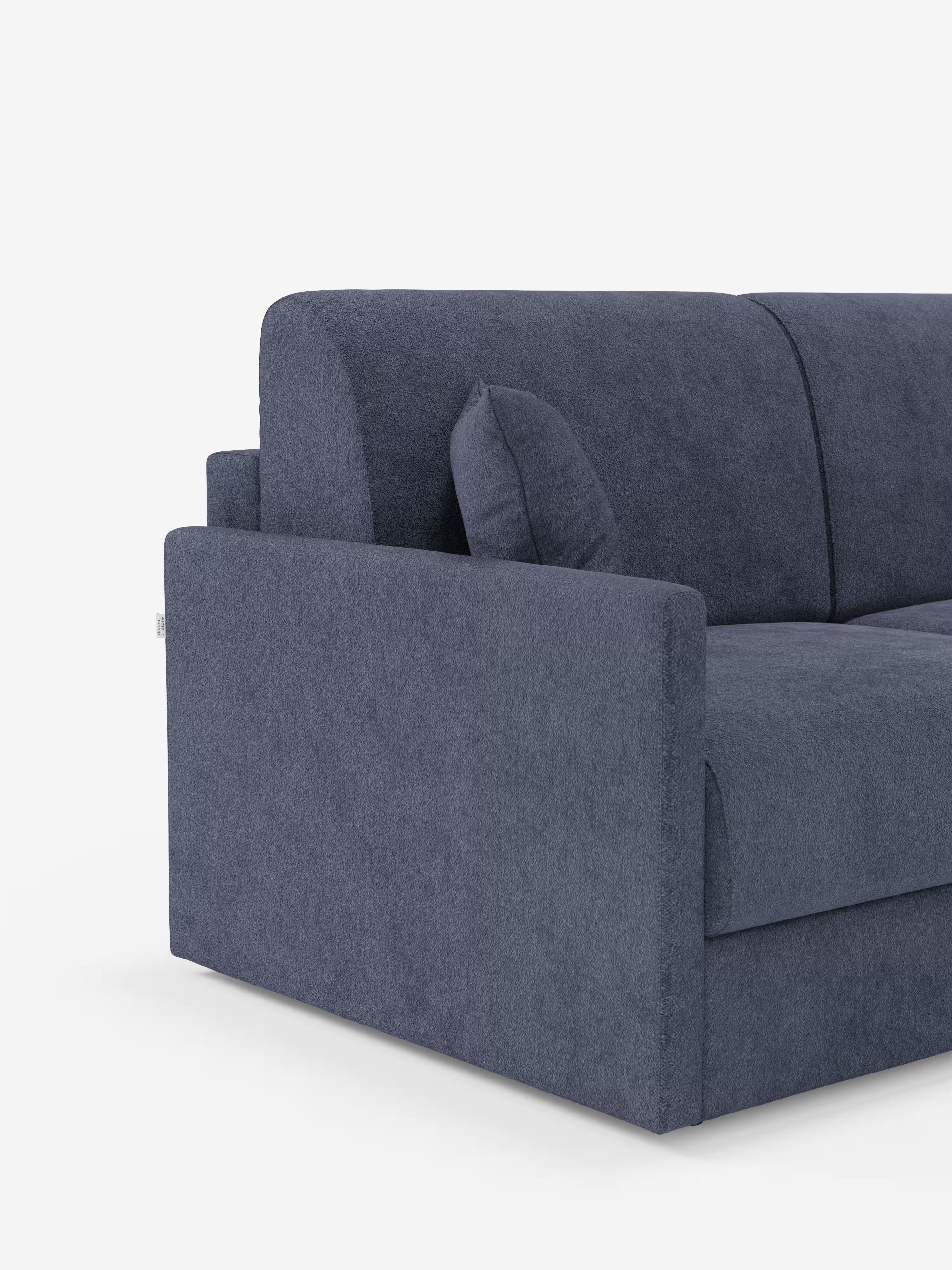 Tommy Divano Letto con penisola contenitore - design minimal e sfoderabile in tessuto smacchiabile simil cotone T33
