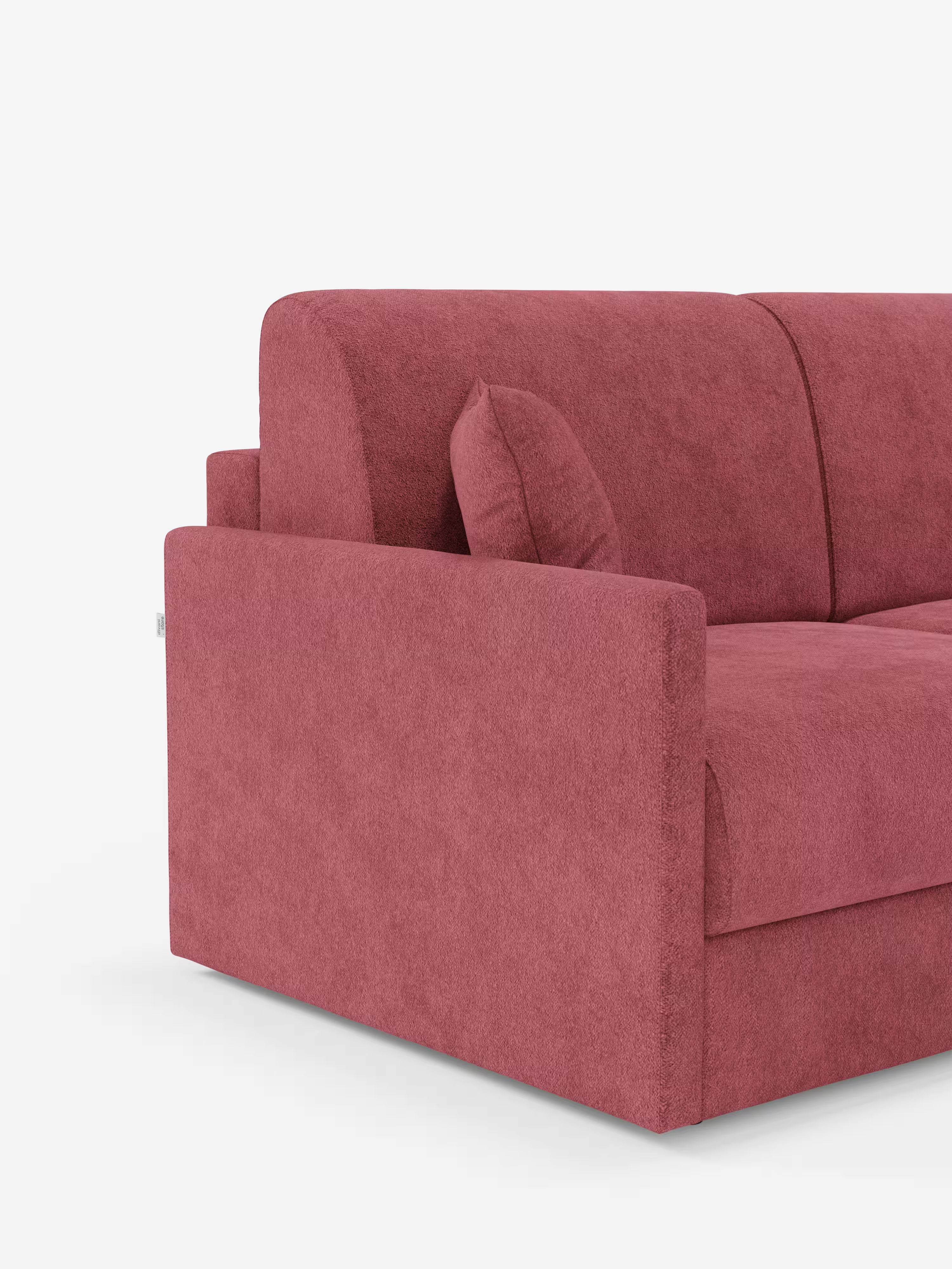Tommy Divano Letto con penisola contenitore - design minimal e sfoderabile in tessuto smacchiabile simil cotone T33