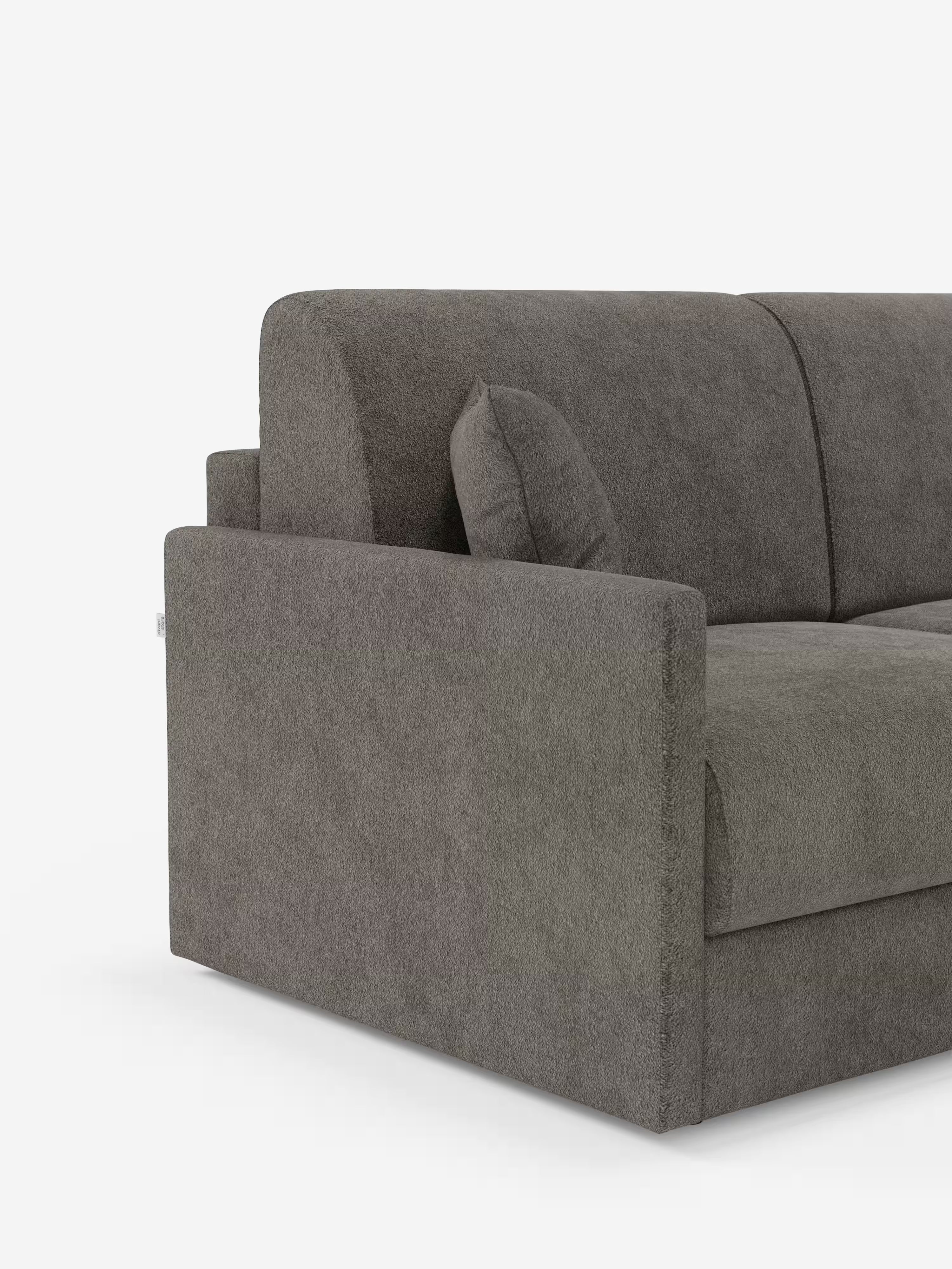 Tommy Divano Letto con penisola contenitore - design minimal e sfoderabile in tessuto smacchiabile simil cotone T33