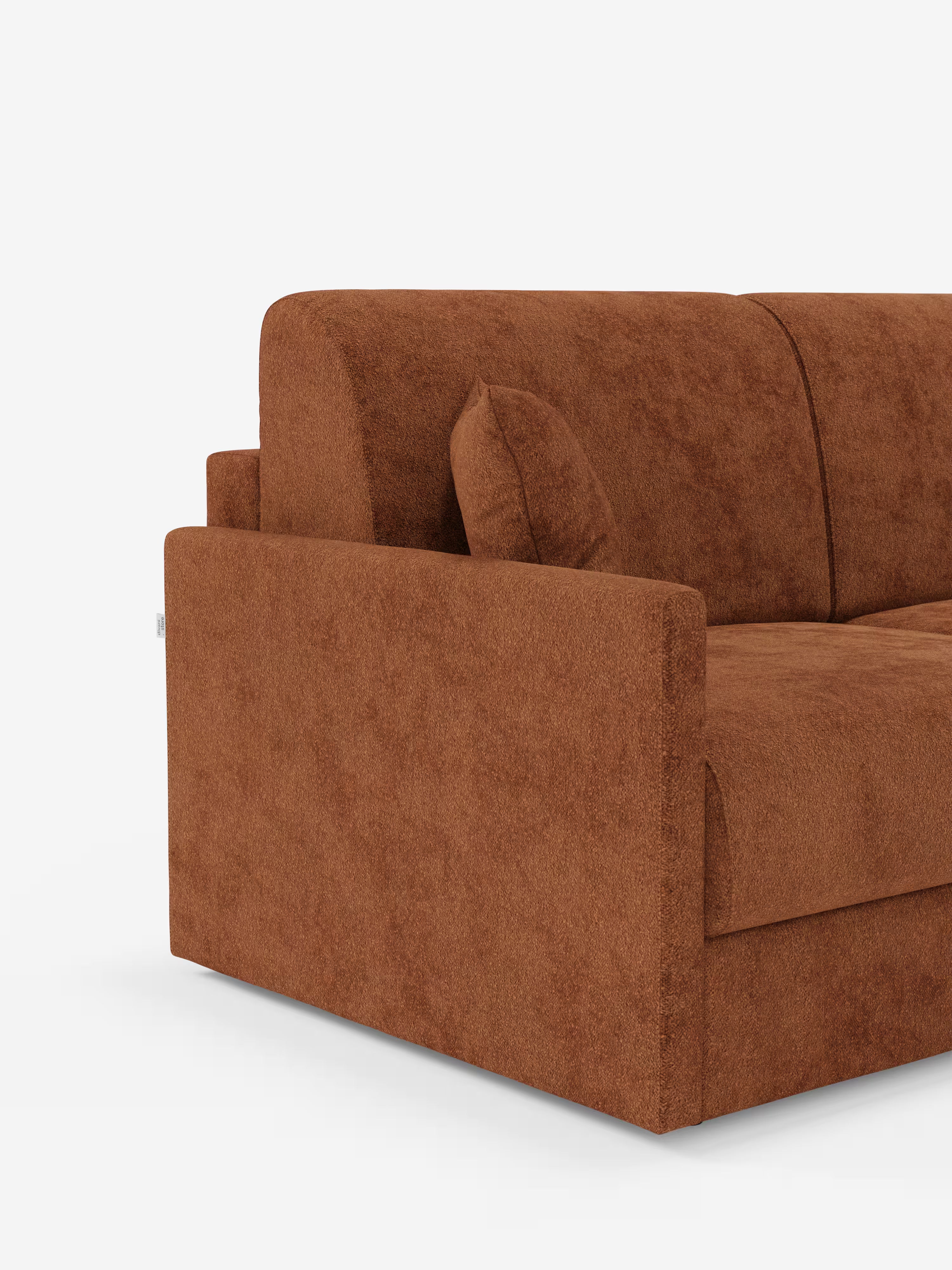 Tommy Divano Letto con penisola contenitore - design minimal e sfoderabile in tessuto smacchiabile simil cotone T33