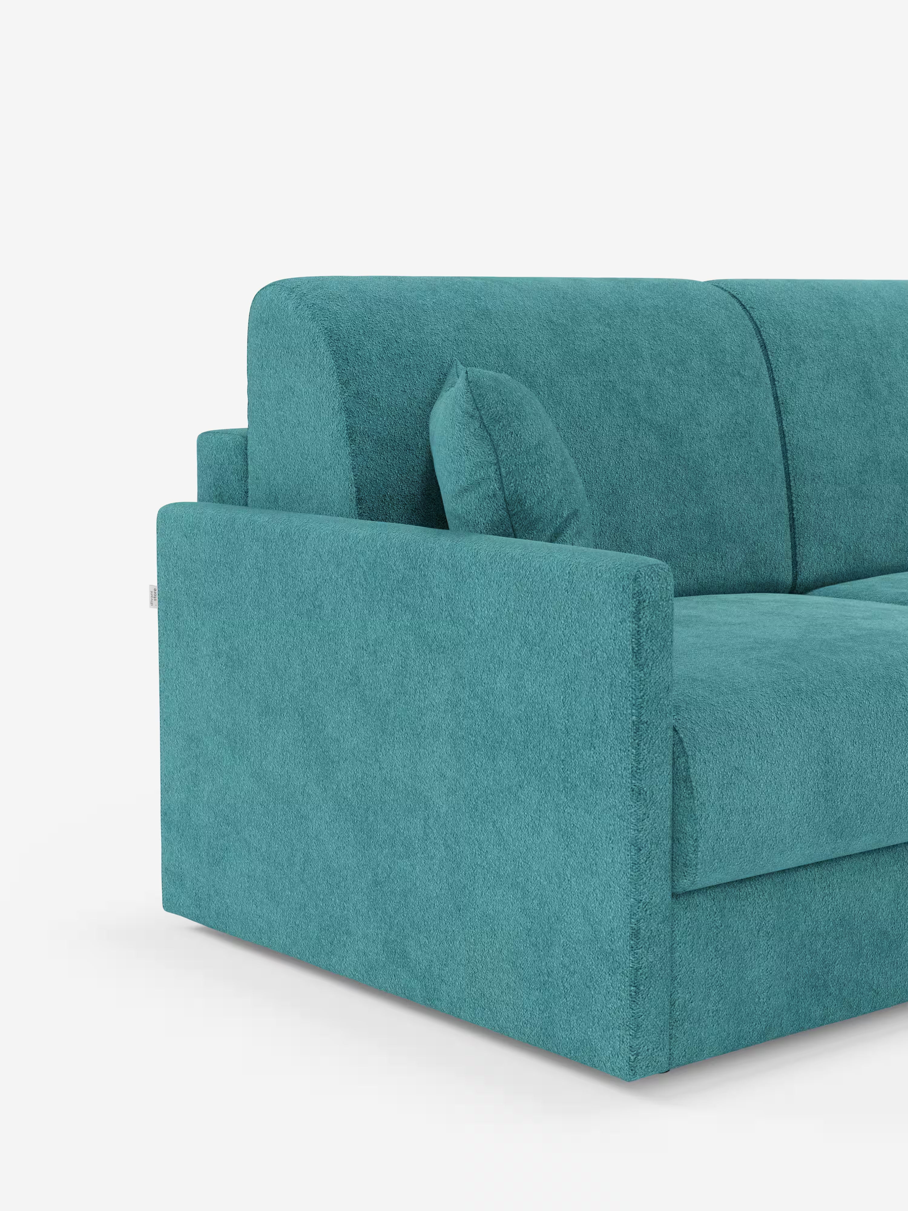 Tommy Divano Letto con penisola contenitore - design minimal e sfoderabile in tessuto smacchiabile simil cotone T33
