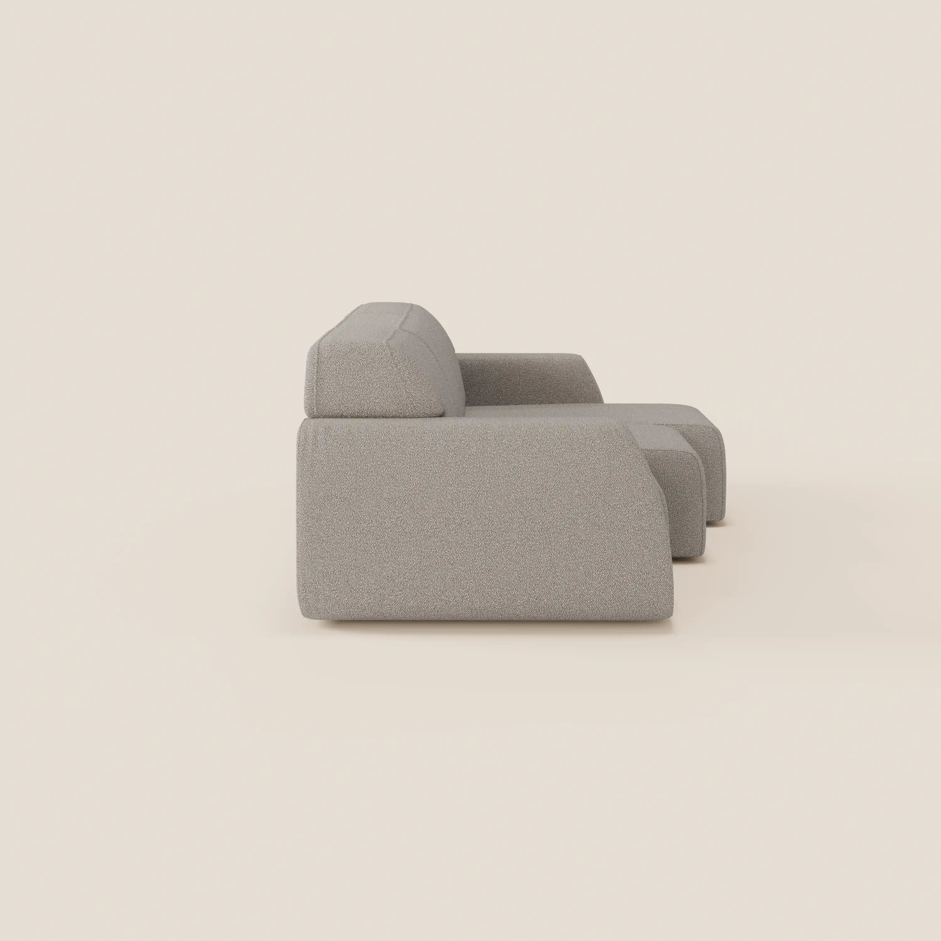 Orbit divano con 3 sedute scorrevoli e allungabili in tessuto effetto cotone smacchiabile T33 - divani.store