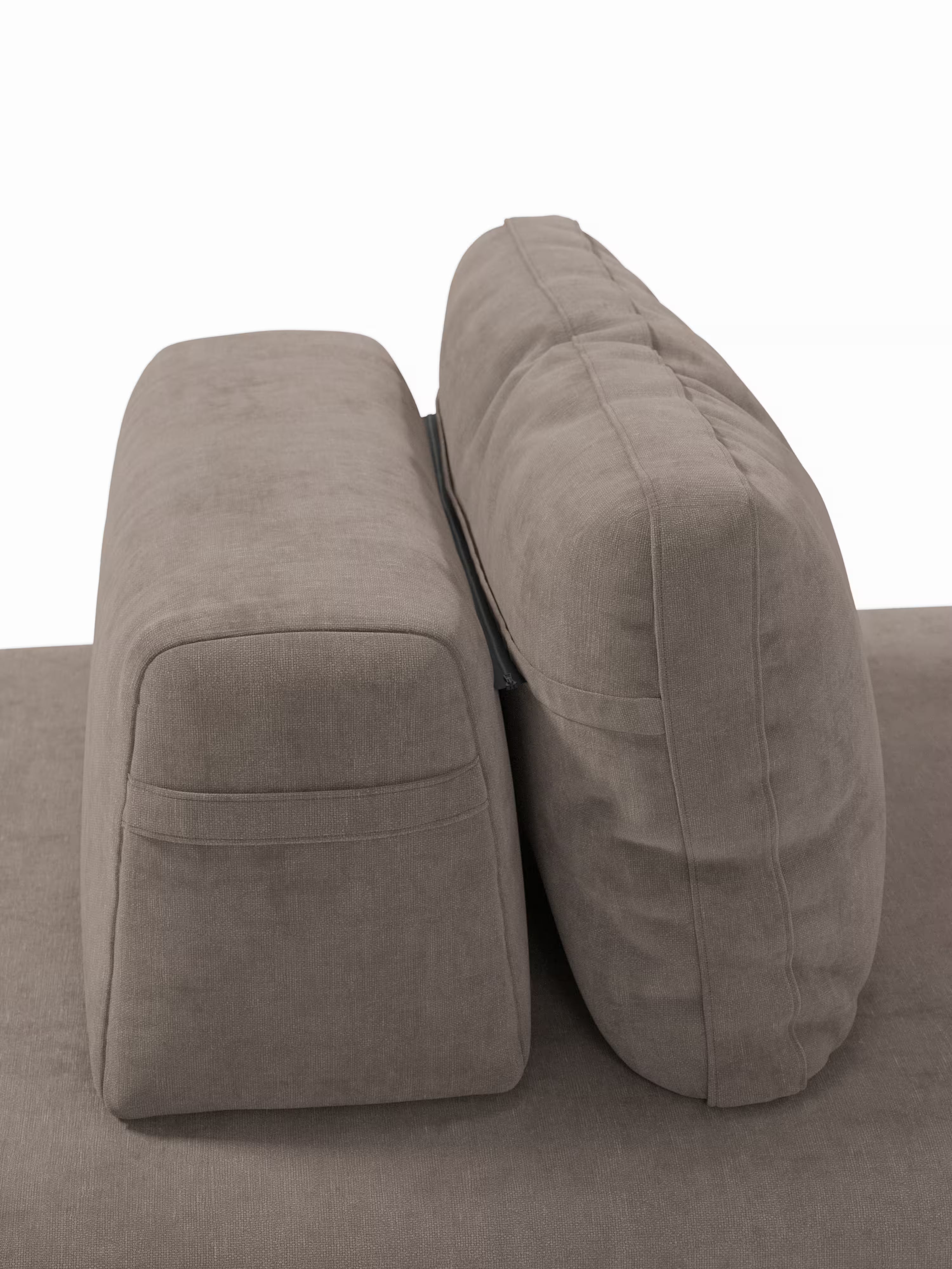 Rift divano letto matrimoniale 2 posti e 3 posti con schienali mobili - materasso alto 24 cm e memory foam in tessuto smacchiabile T31