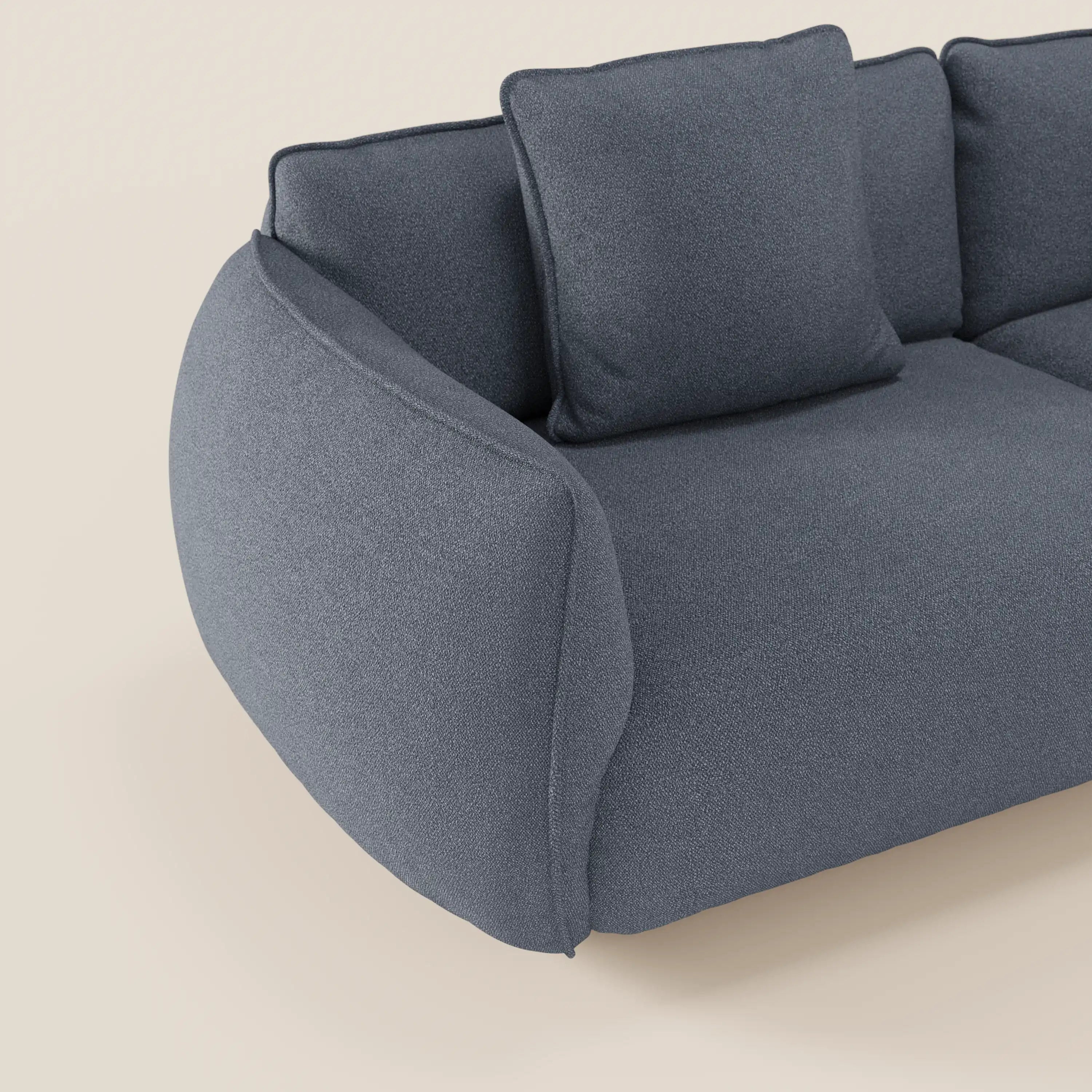 Nimbus divano lineare modulare a 3 sedute componibile in morbido tessuto T33 - divani.store
