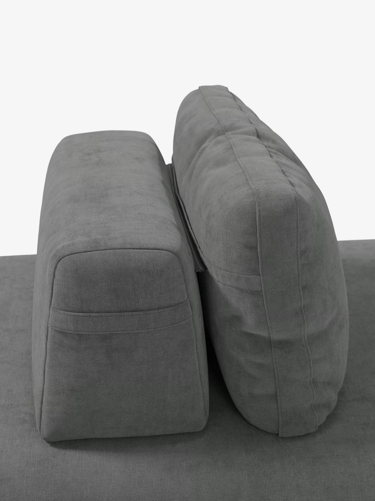 Rift divano letto matrimoniale 2 posti e 3 posti con schienali mobili - materasso alto 24 cm e memory foam in tessuto smacchiabile T31