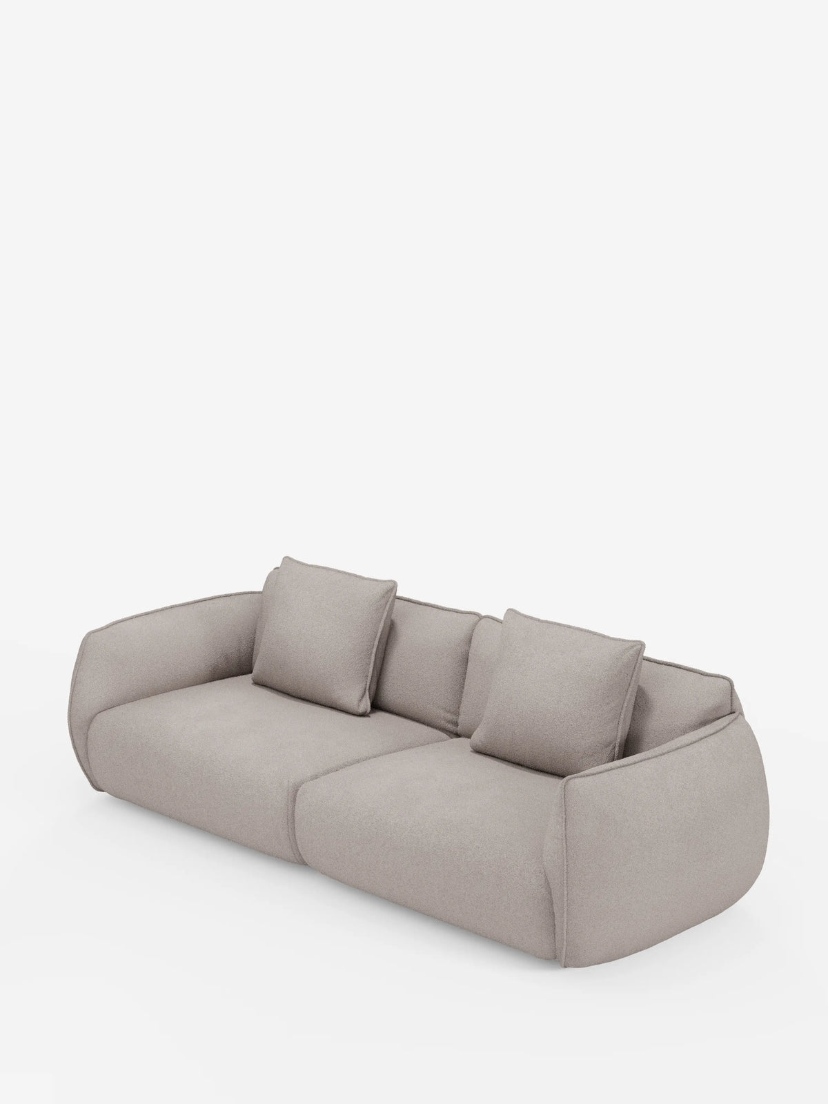 Nimbus canapé 3 places modulable et composable 250 cm - déhoussable en tissu anti-taches effet coton t33
