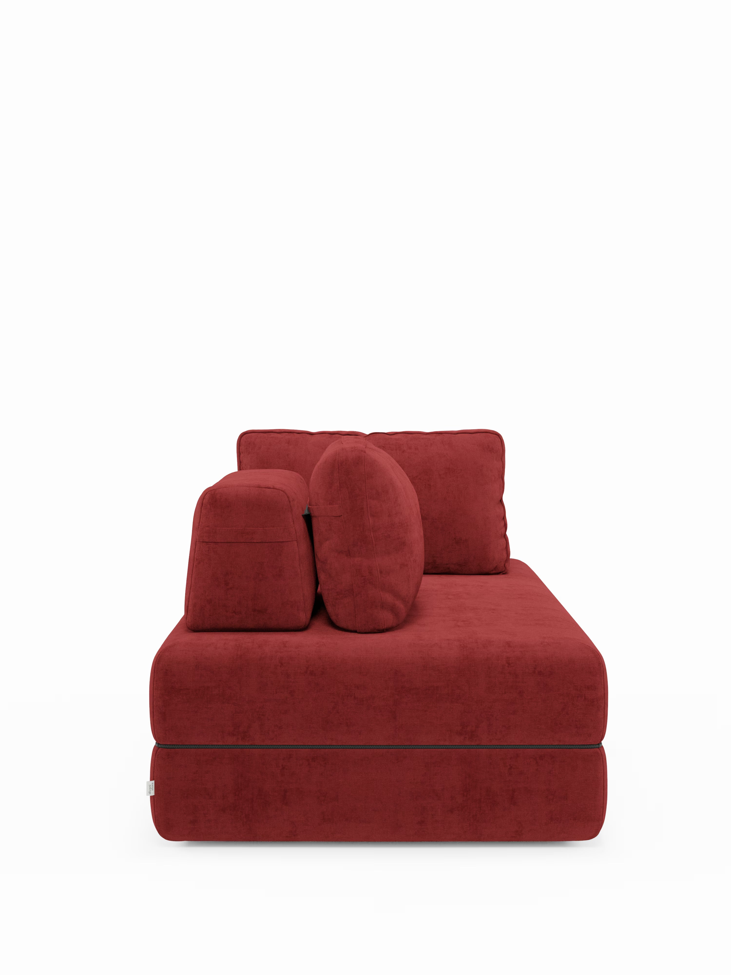 Rift divano letto matrimoniale 2 posti e 3 posti con schienali mobili - materasso alto 24 cm e memory foam in tessuto smacchiabile T31