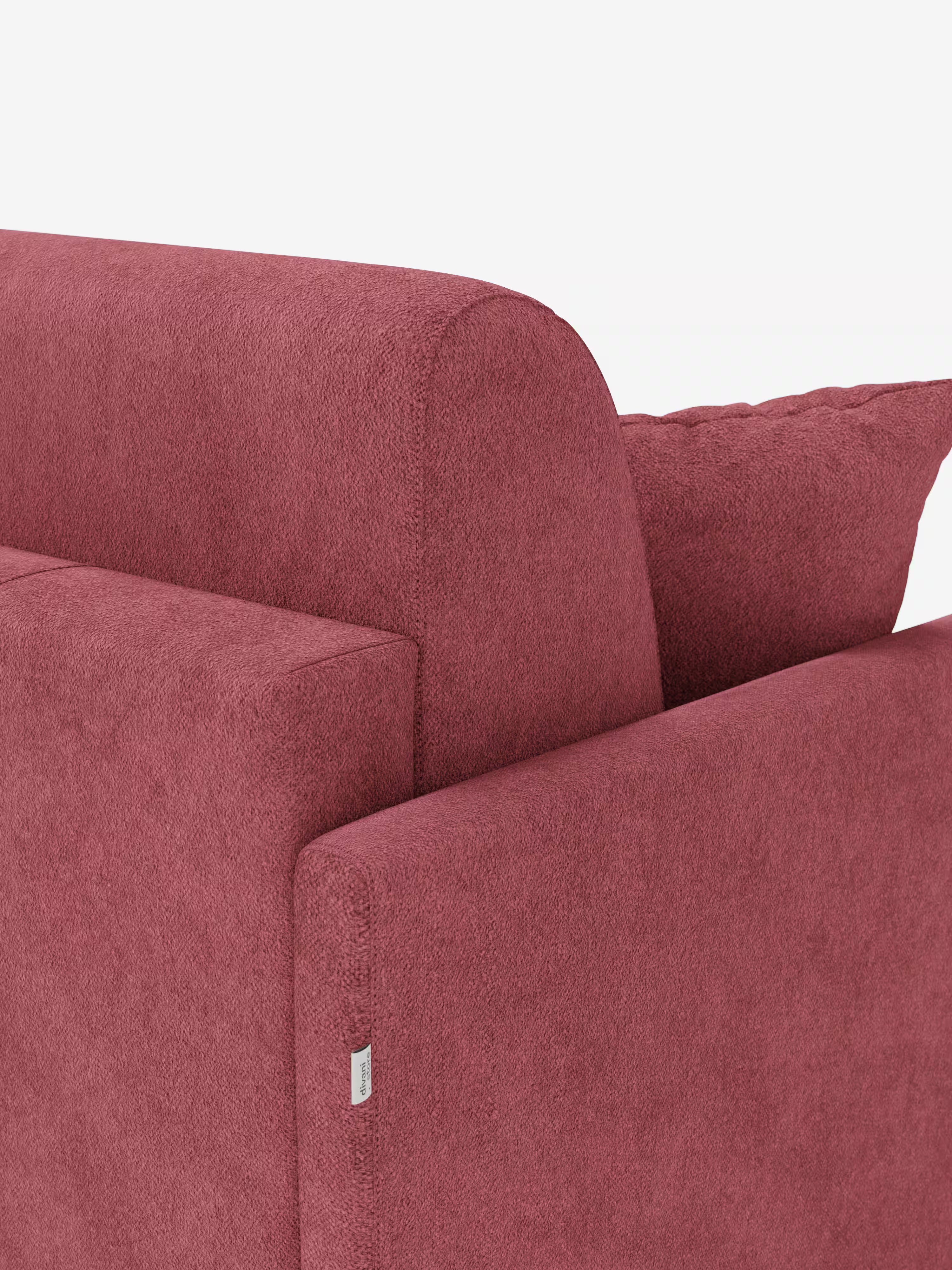 Tommy Divano Letto con penisola contenitore - design minimal e sfoderabile in tessuto smacchiabile simil cotone T33