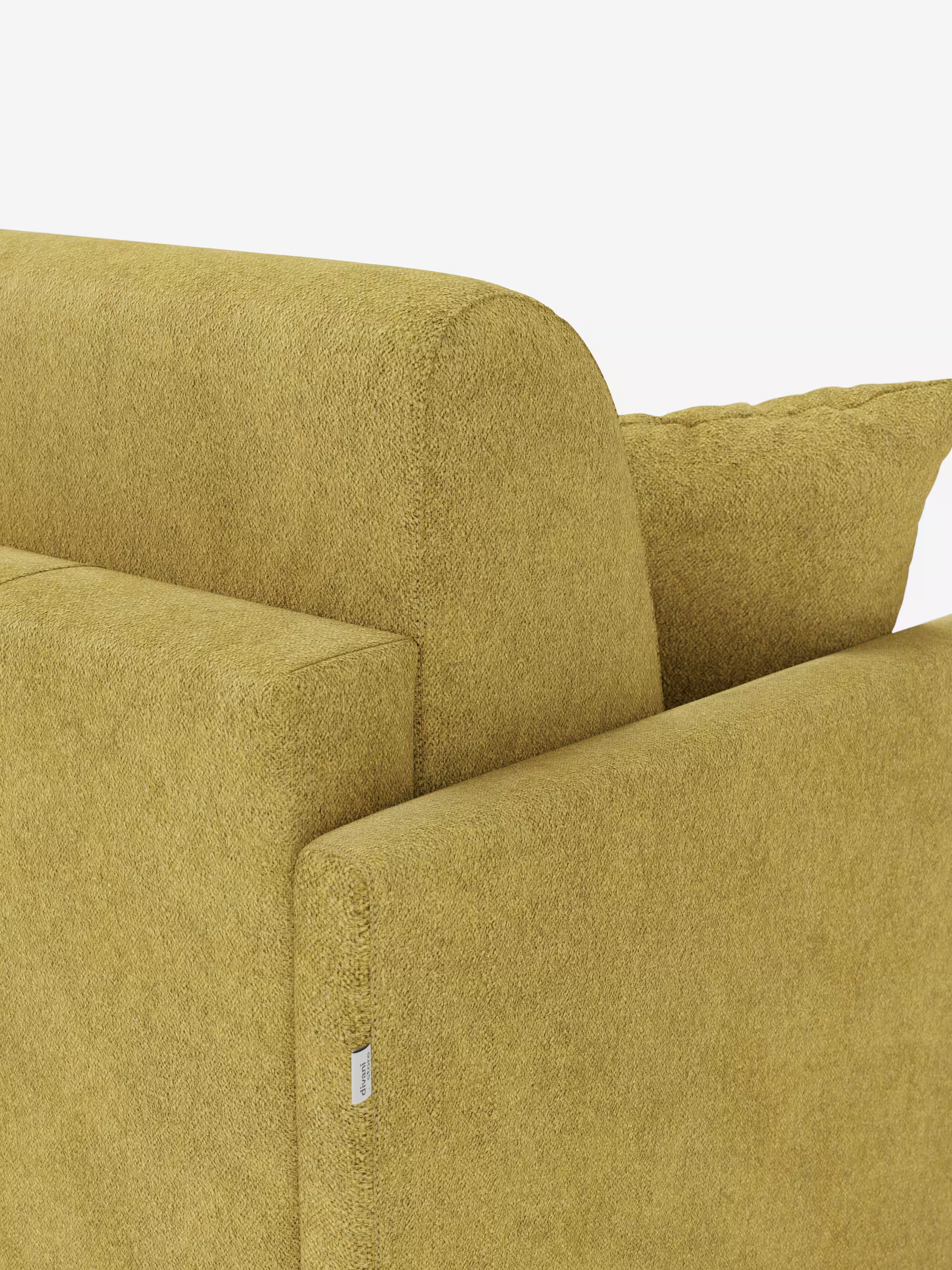Tommy Divano Letto con penisola contenitore - design minimal e sfoderabile in tessuto smacchiabile simil cotone T33