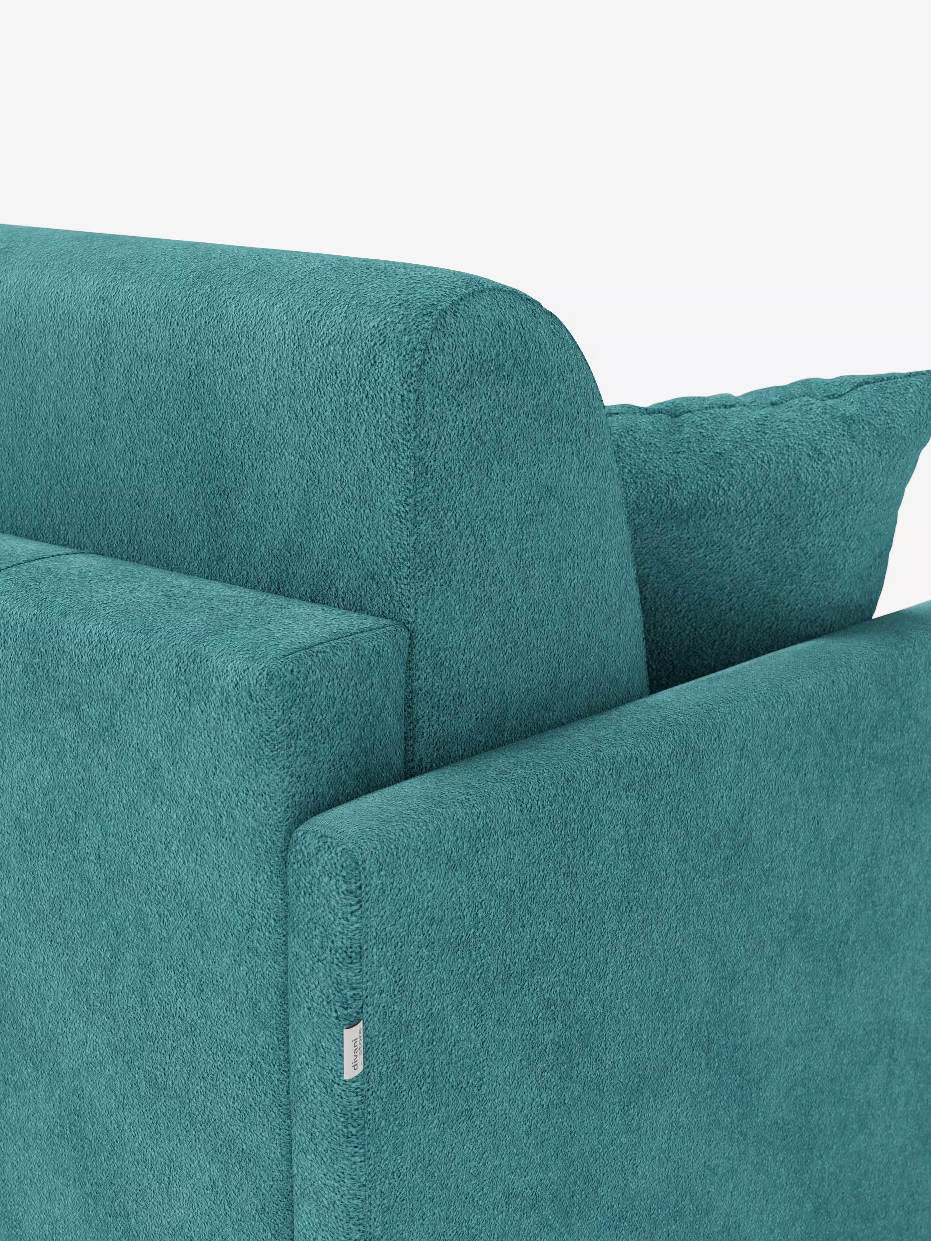 Tommy Divano Letto con penisola contenitore - design minimal e sfoderabile in tessuto smacchiabile simil cotone T33