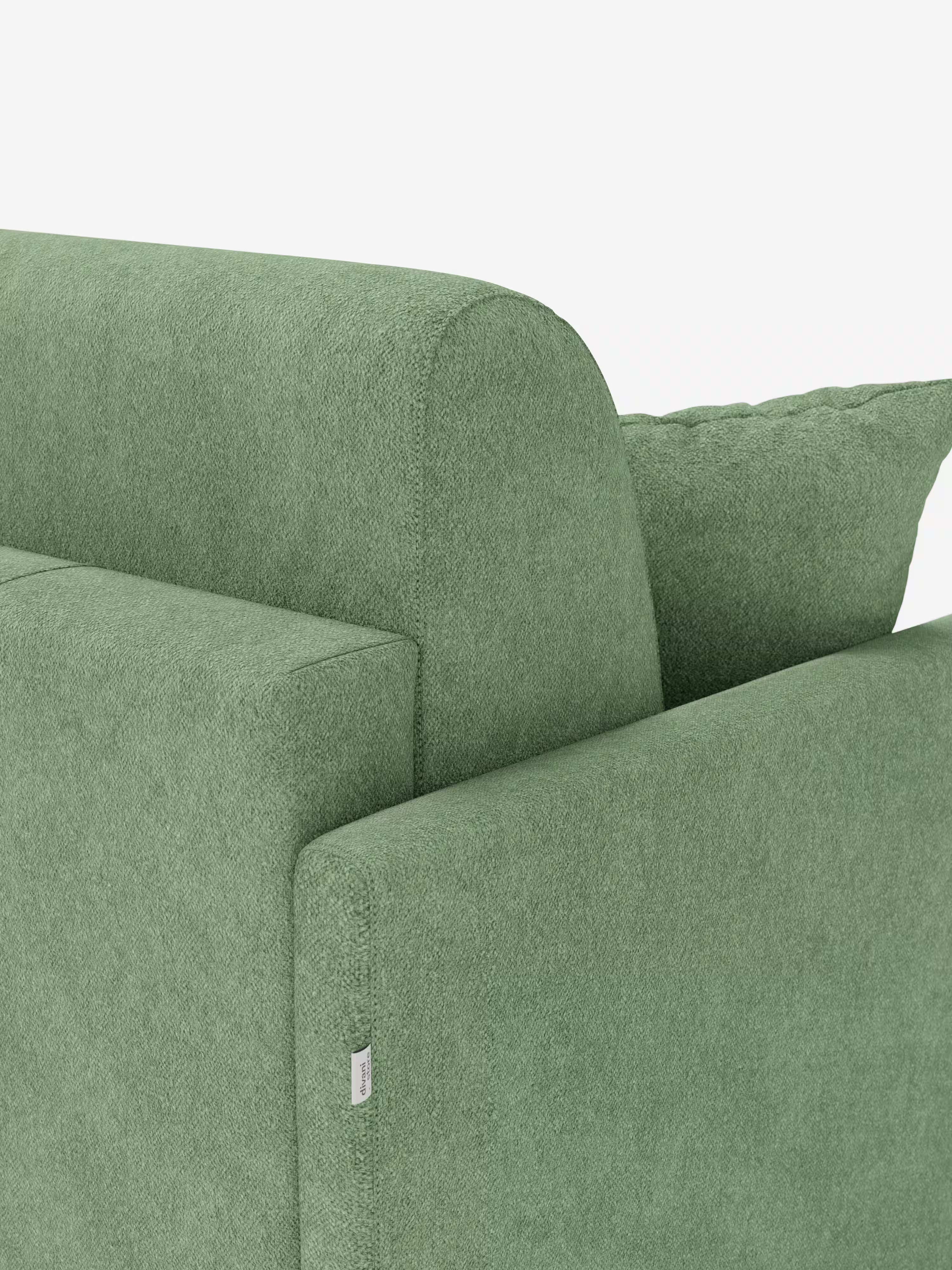Tommy Divano Letto con penisola contenitore - design minimal e sfoderabile in tessuto smacchiabile simil cotone T33