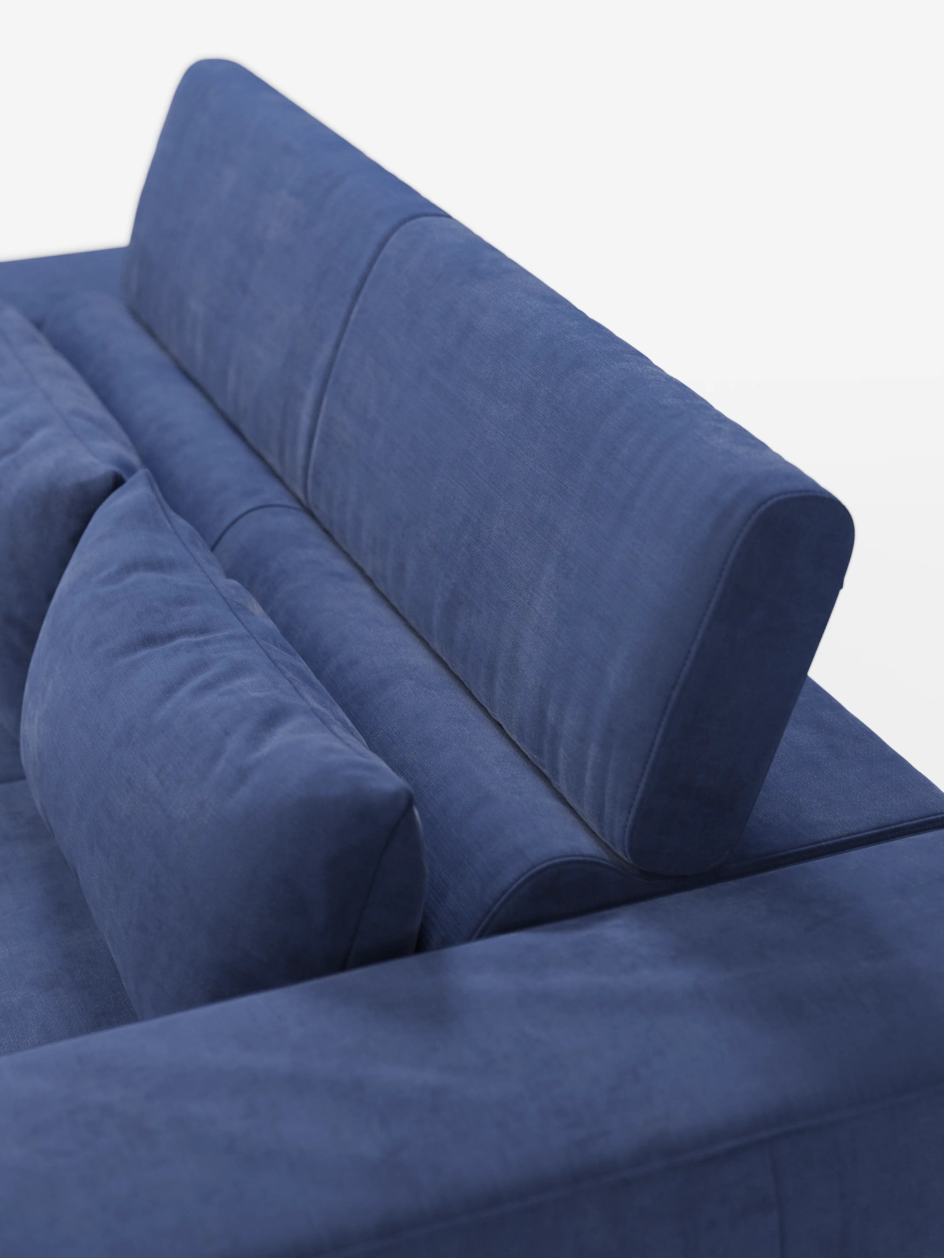 Monarch Canapé avec relaxation électrique pour allongement des assises et appuie-tête inclinable en tissu doux anti-taches T31