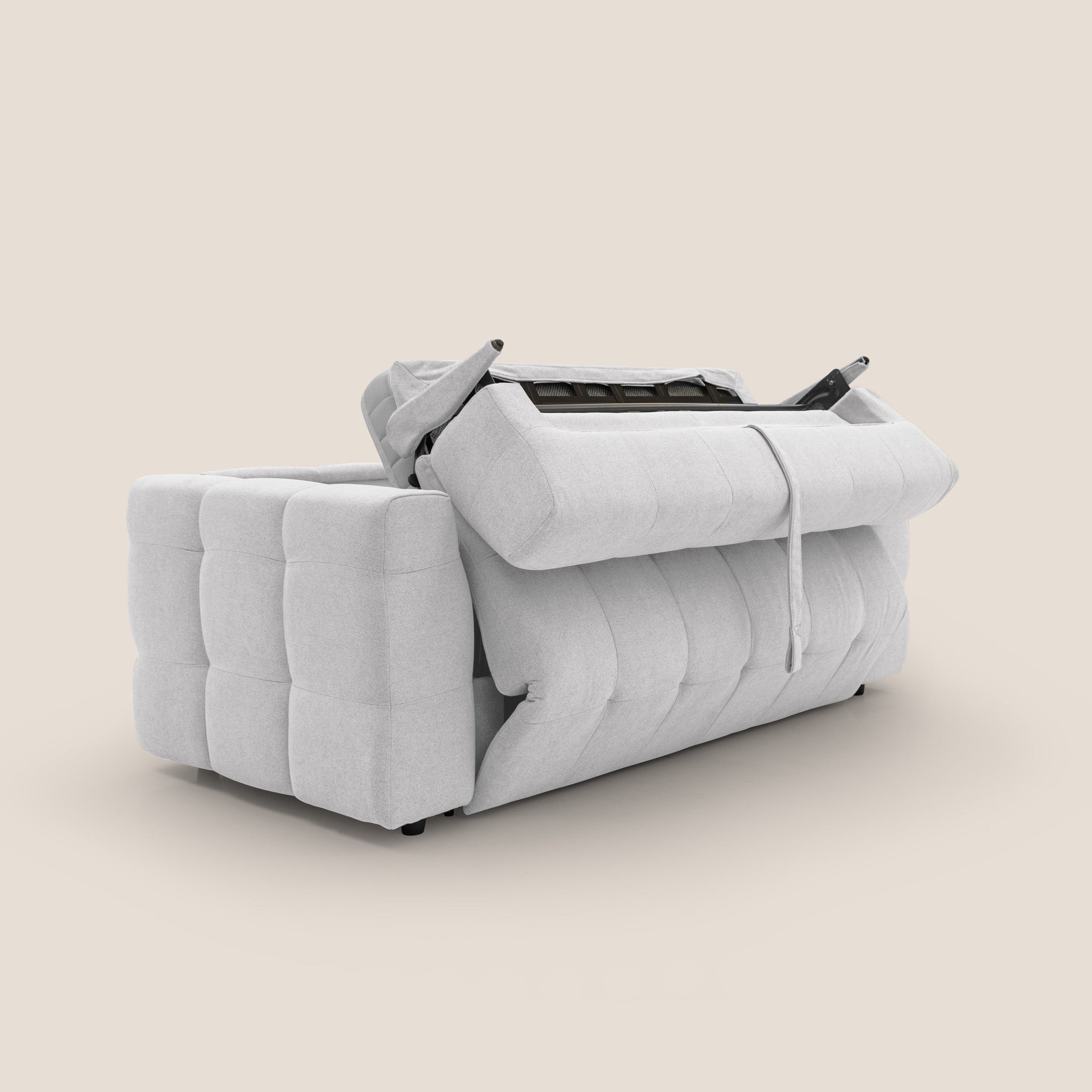 Tender Canapé convertible avec matelas H18 cm en bouclette imperméable T07