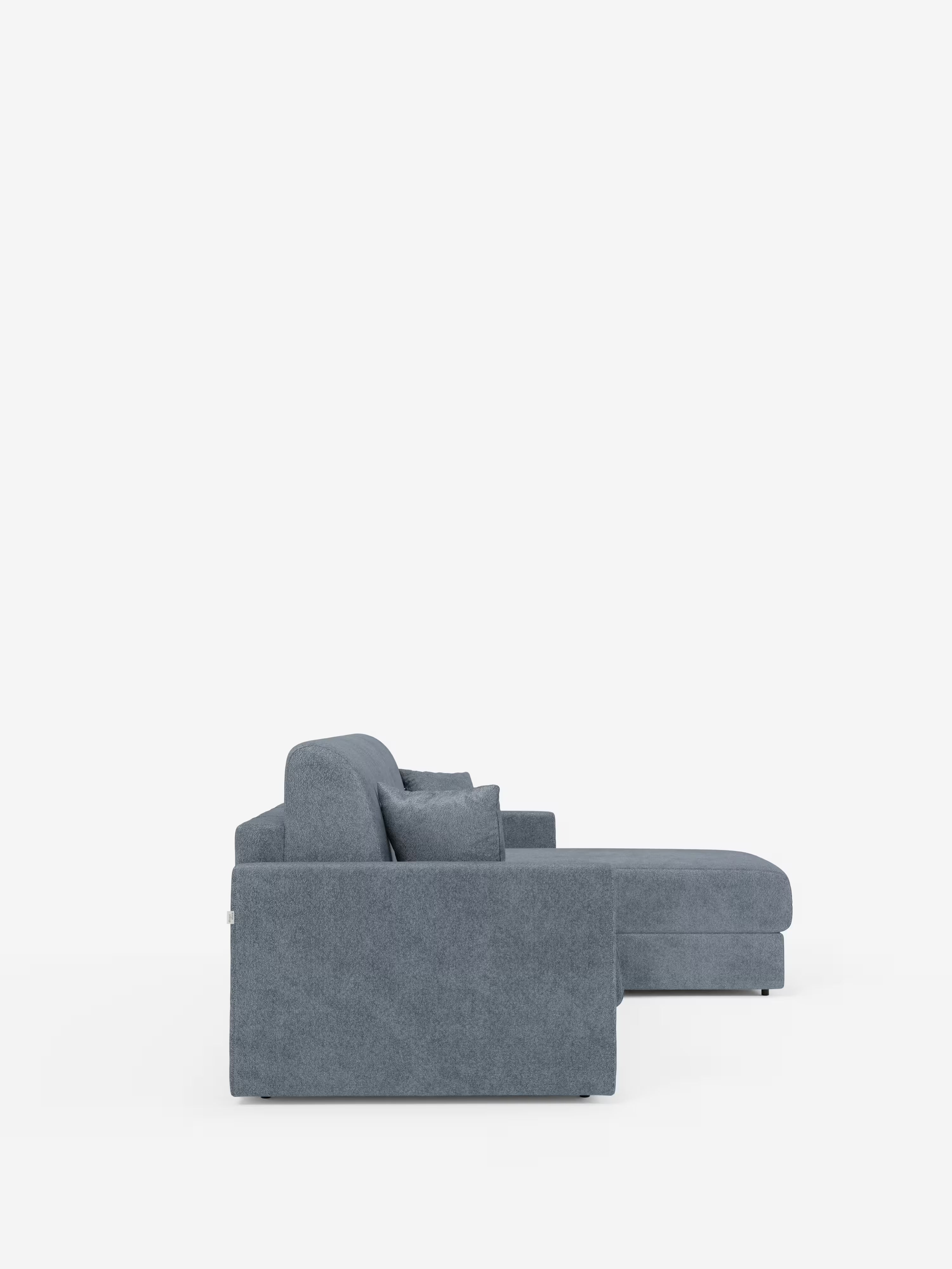 Tommy Divano Letto con penisola contenitore - design minimal e sfoderabile in tessuto smacchiabile simil cotone T33